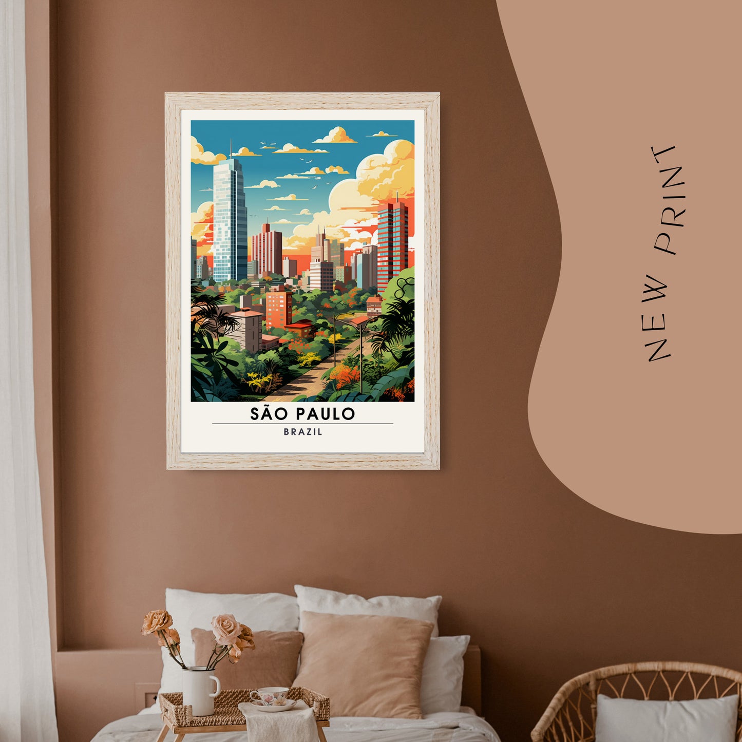 São Paulo, Brésil | Poster de voyage São Paulo