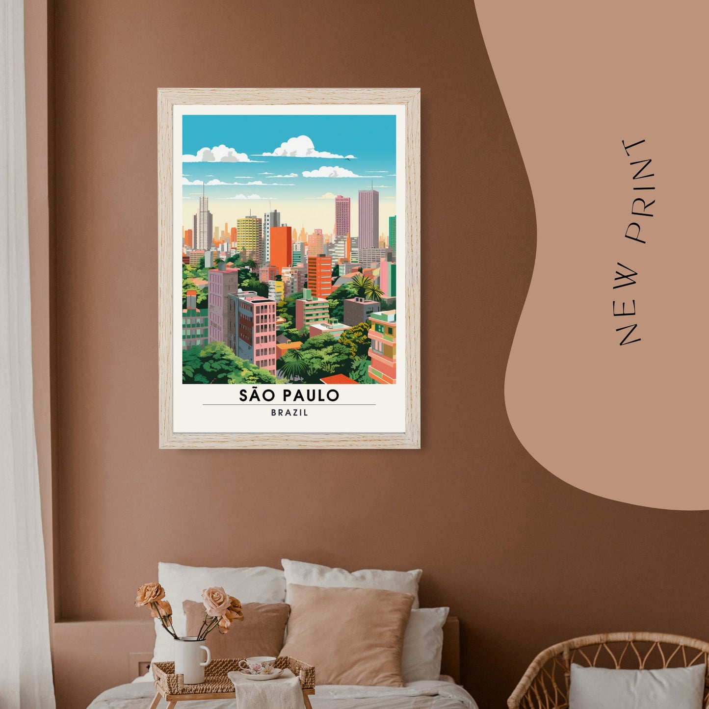 São Paulo, Brésil | Poster de voyage São Paulo