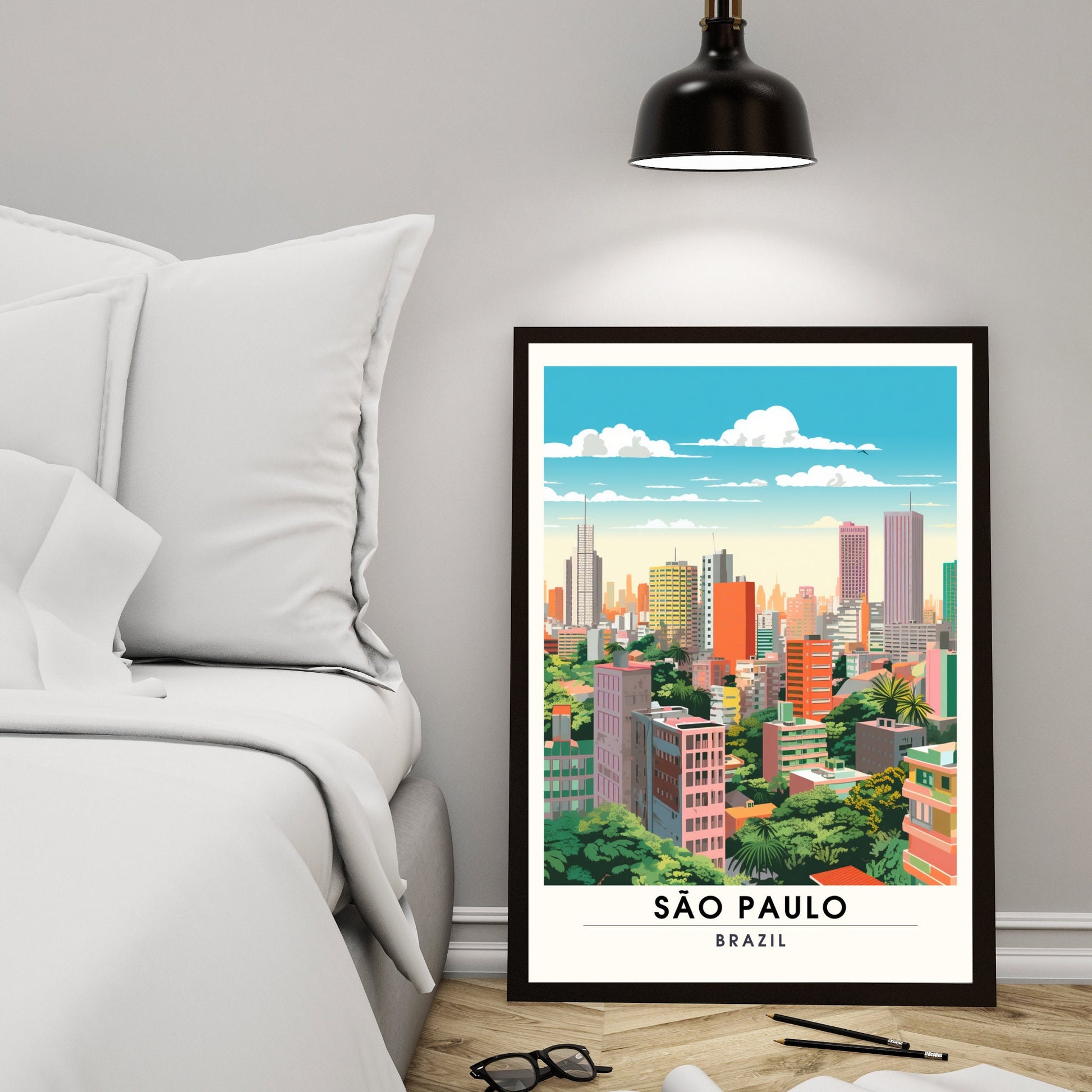 São Paulo, Brésil | Poster de voyage São Paulo