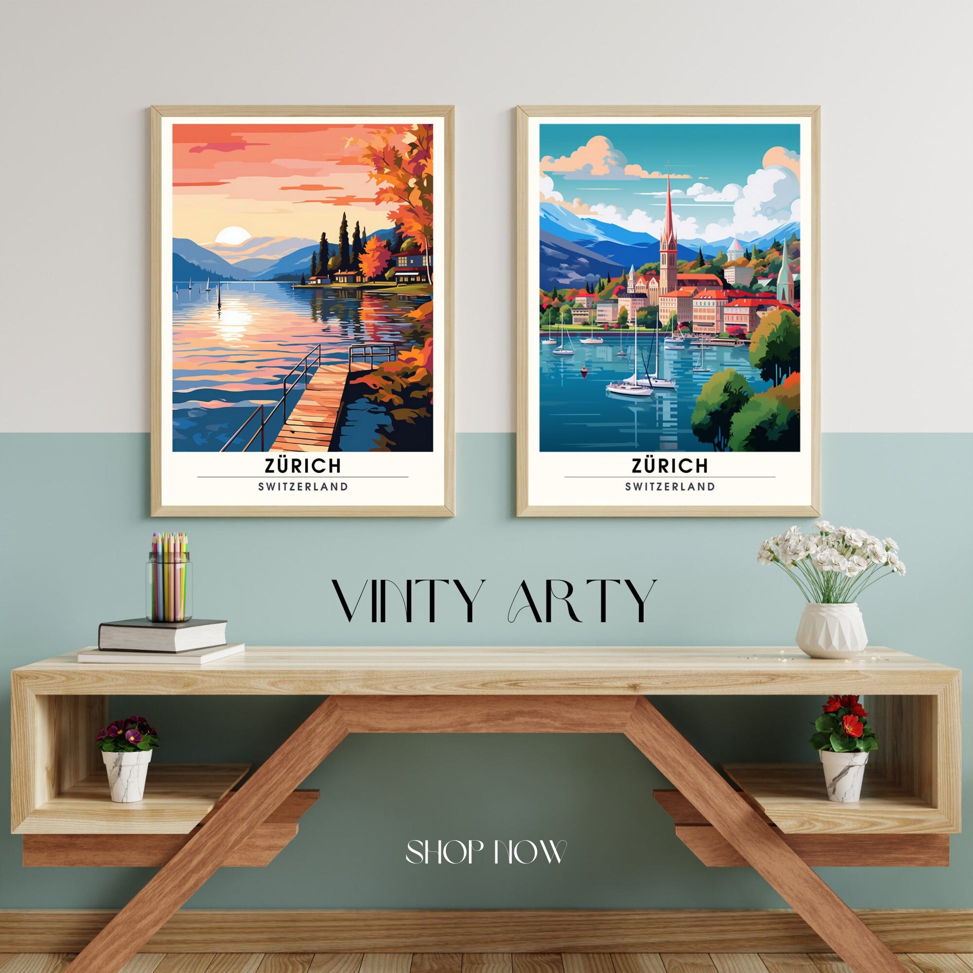 Impression Zurich , poster de voyage Zurich