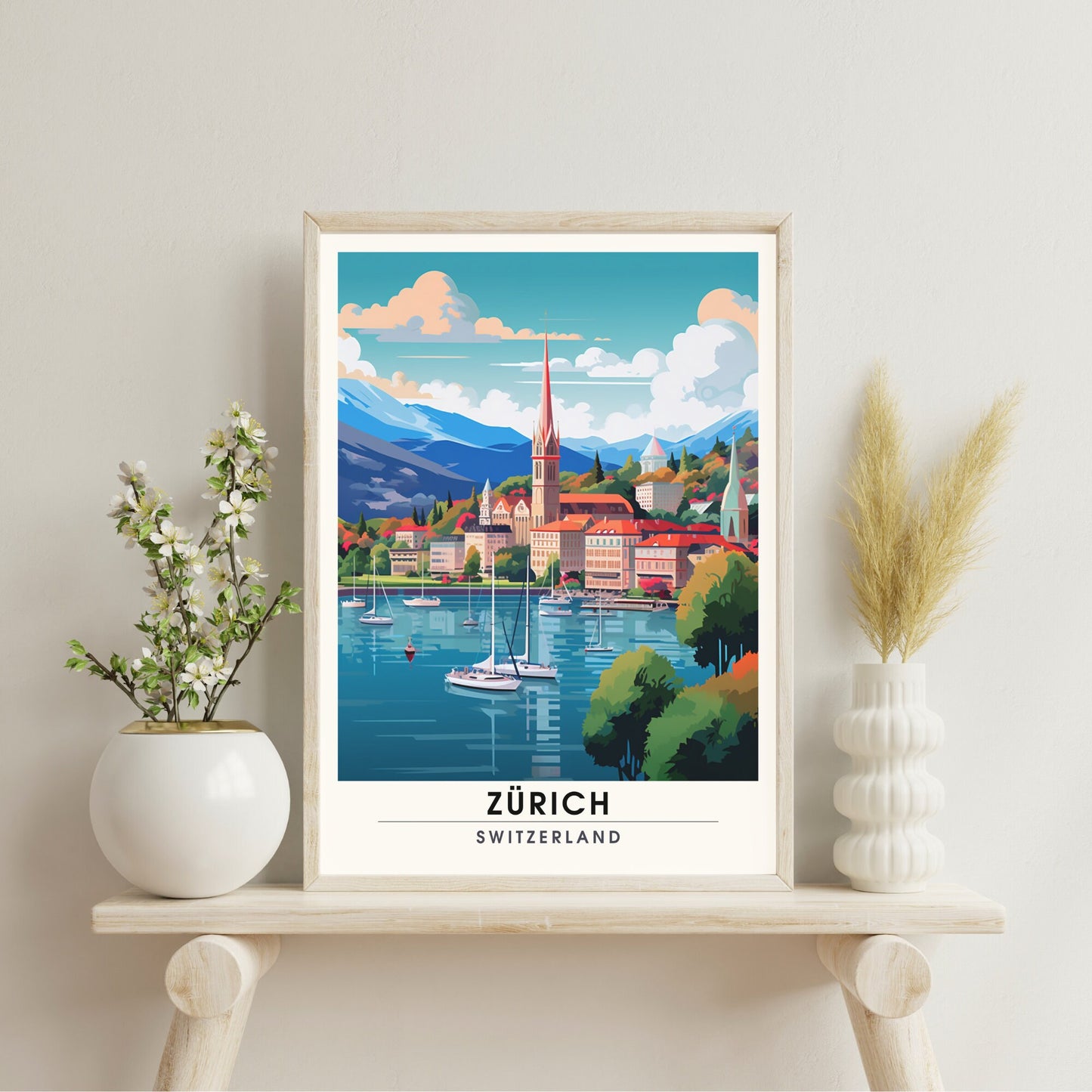 Impression Zurich , poster de voyage Zurich