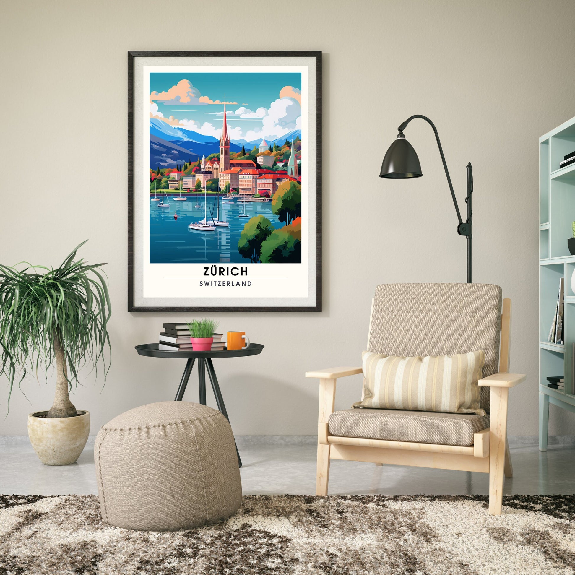 Impression Zurich , poster de voyage Zurich