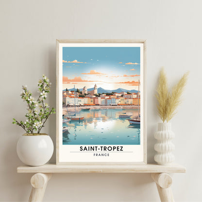 Saint-Tropez Print | Saint-Tropez Travel Print | France print