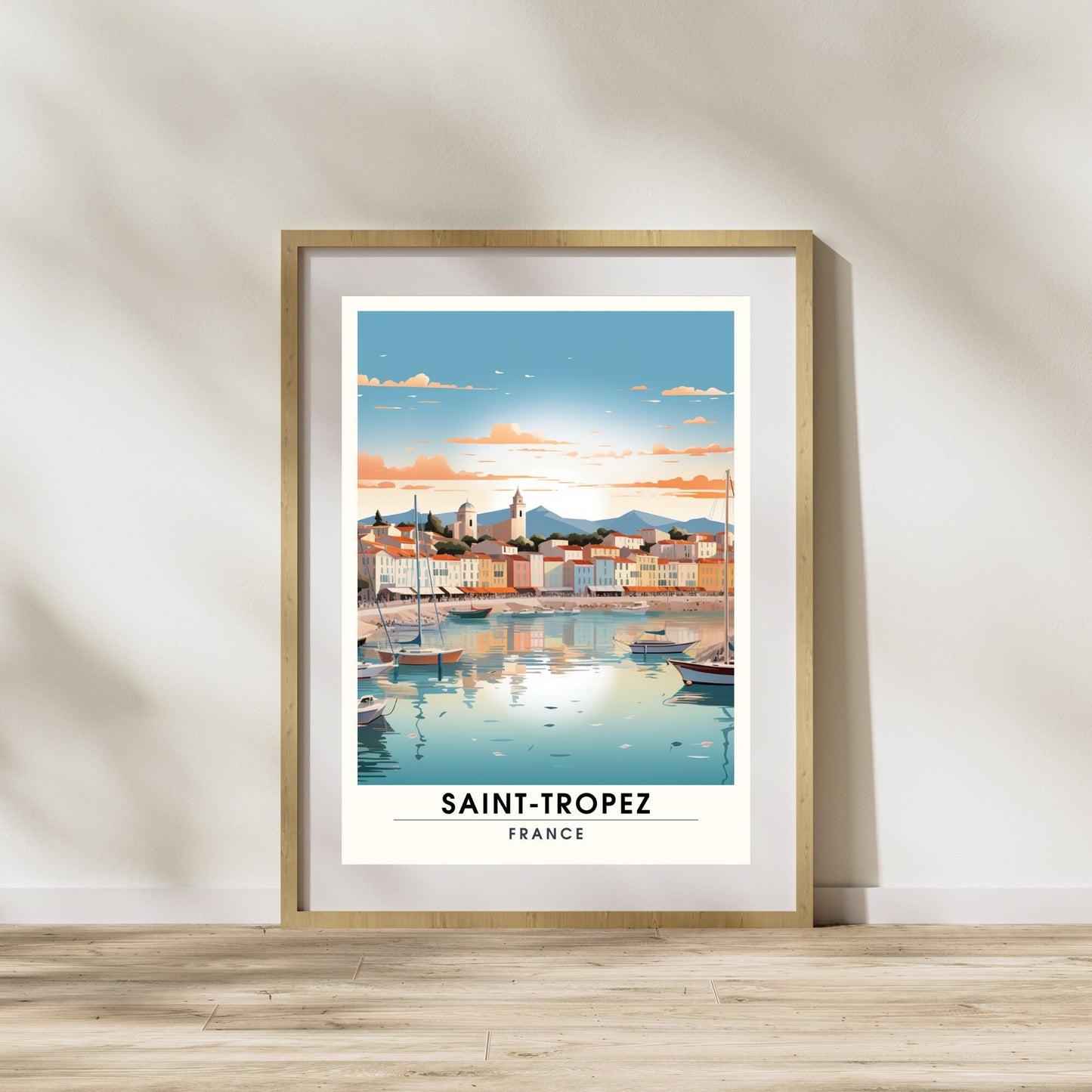 Saint-Tropez Print | Saint-Tropez Travel Print | France print