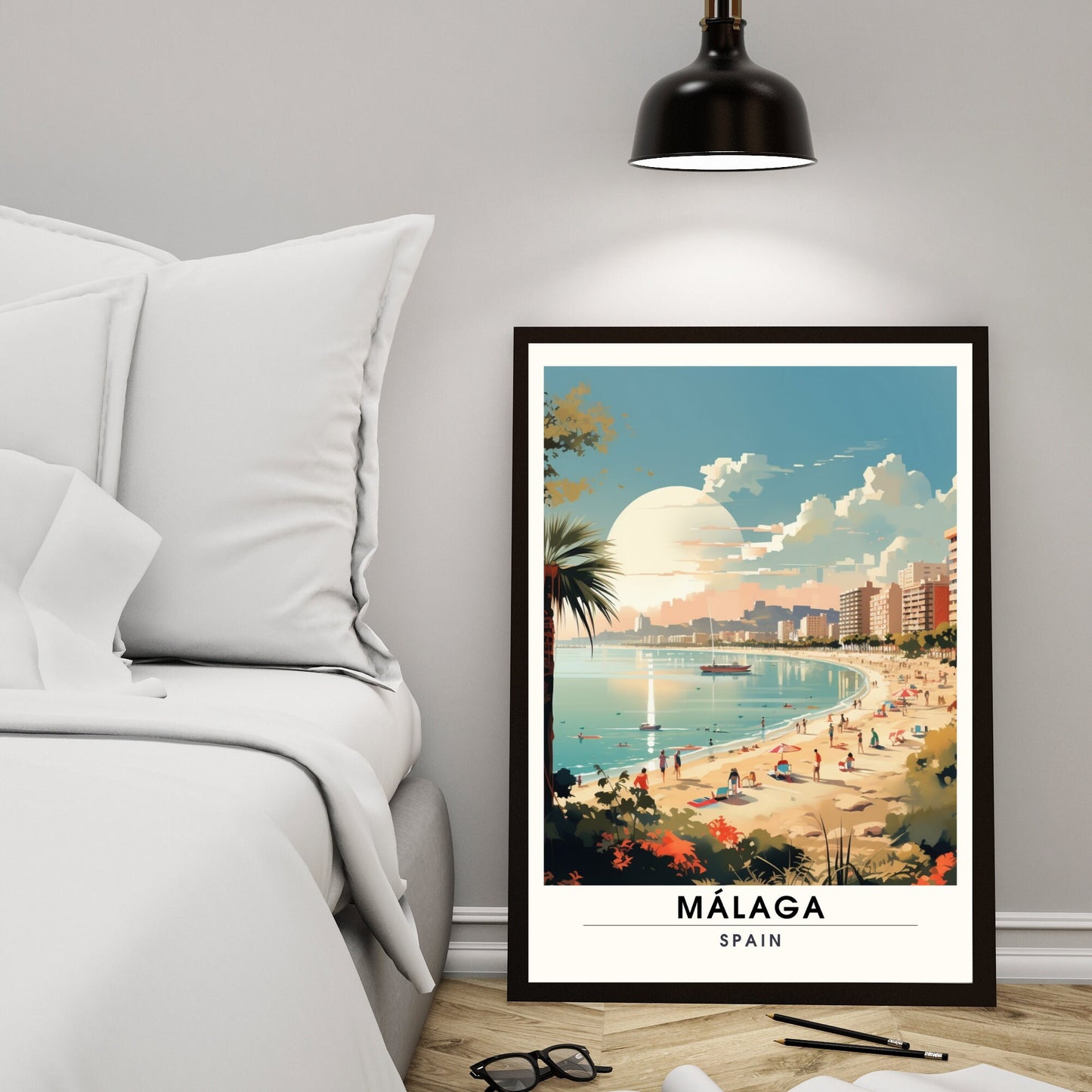 Impression Malaga | Impression de voyage Malaga | Affiche Malaga