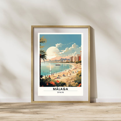 Impression Malaga | Impression de voyage Malaga | Affiche Malaga