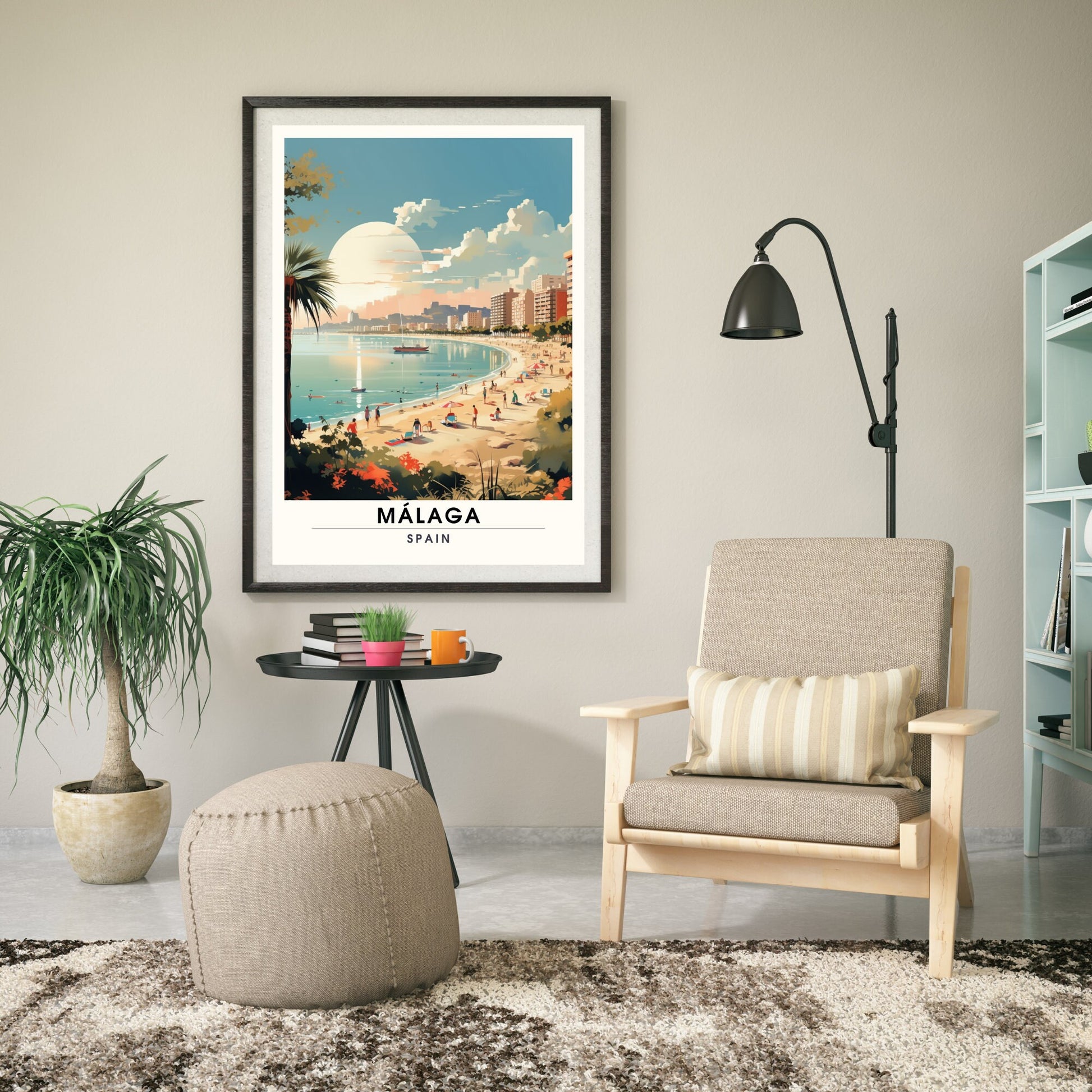 Impression Malaga | Impression de voyage Malaga | Affiche Malaga