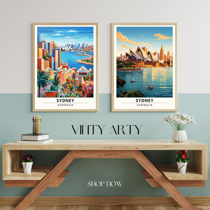 Impression Sydney, Australie | Poster de voyage Sydney