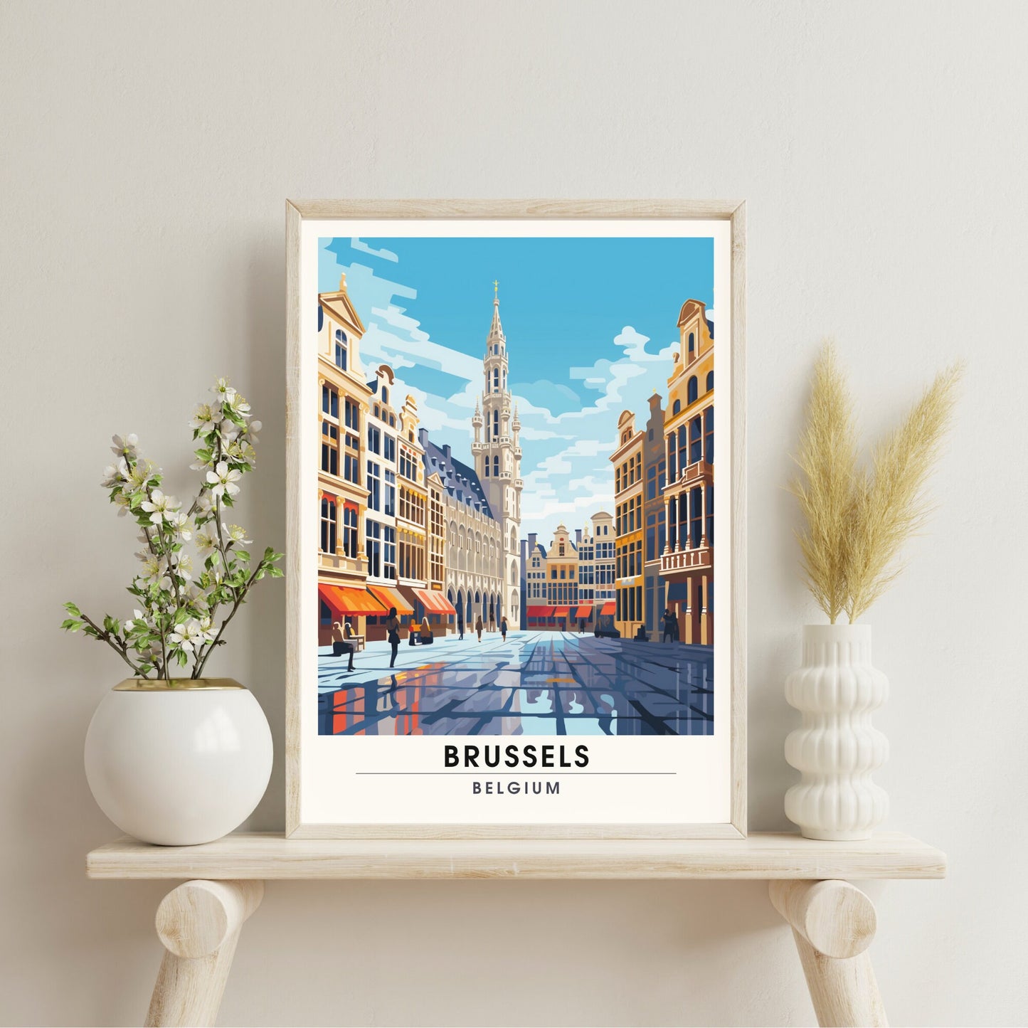 Impression Bruxelles, Belgique | Poster de voyage Bruxelles