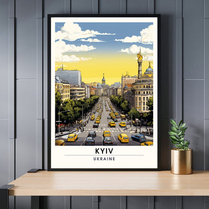 Impression Kiev | Poster de voyage Kiev, Ukraine