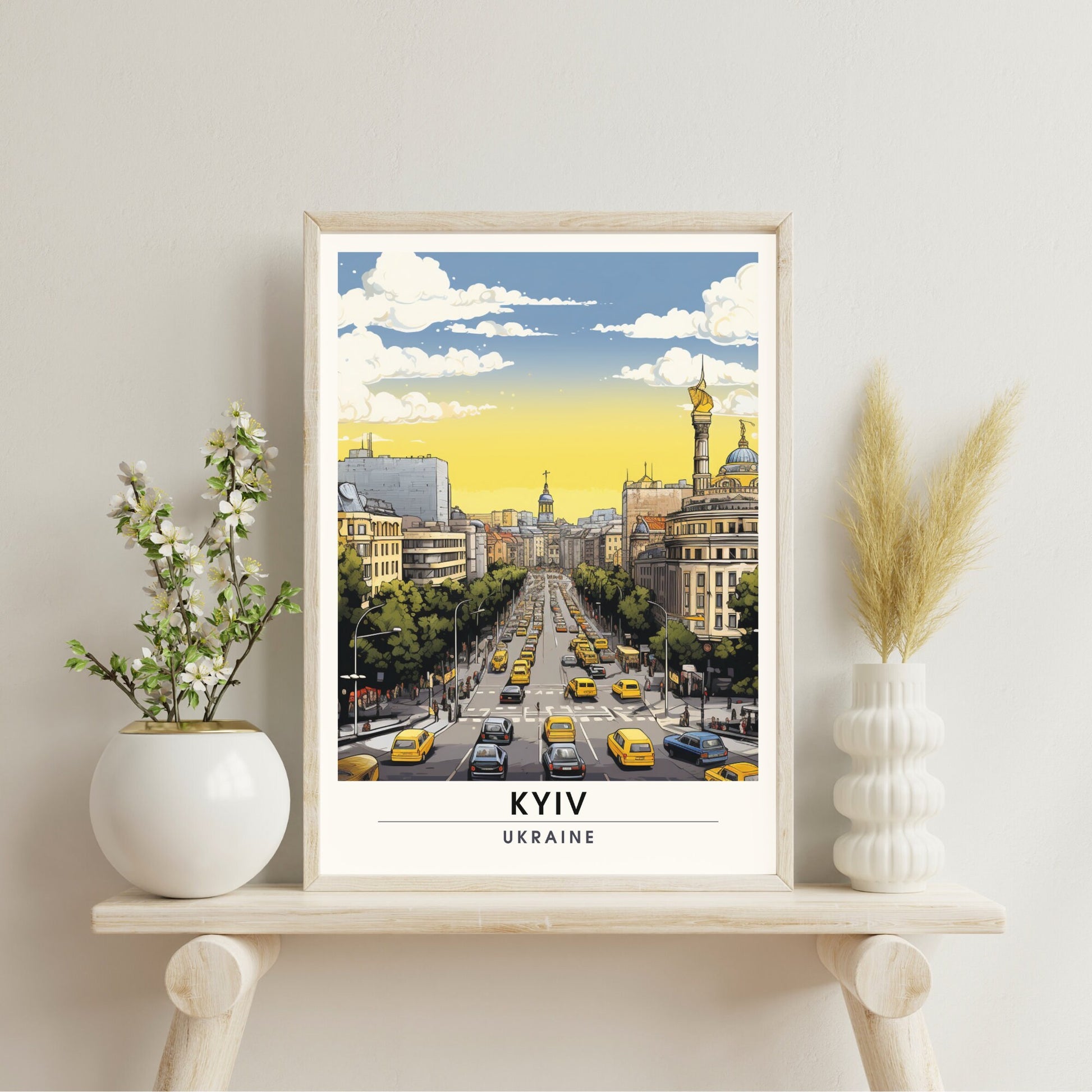 Impression Kiev | Poster de voyage Kiev, Ukraine