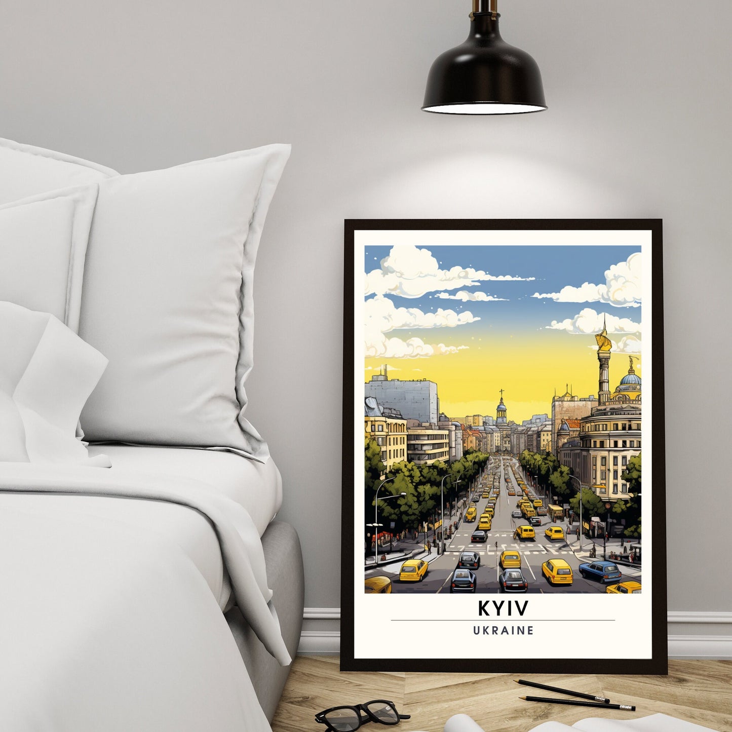 Impression Kiev | Poster de voyage Kiev, Ukraine