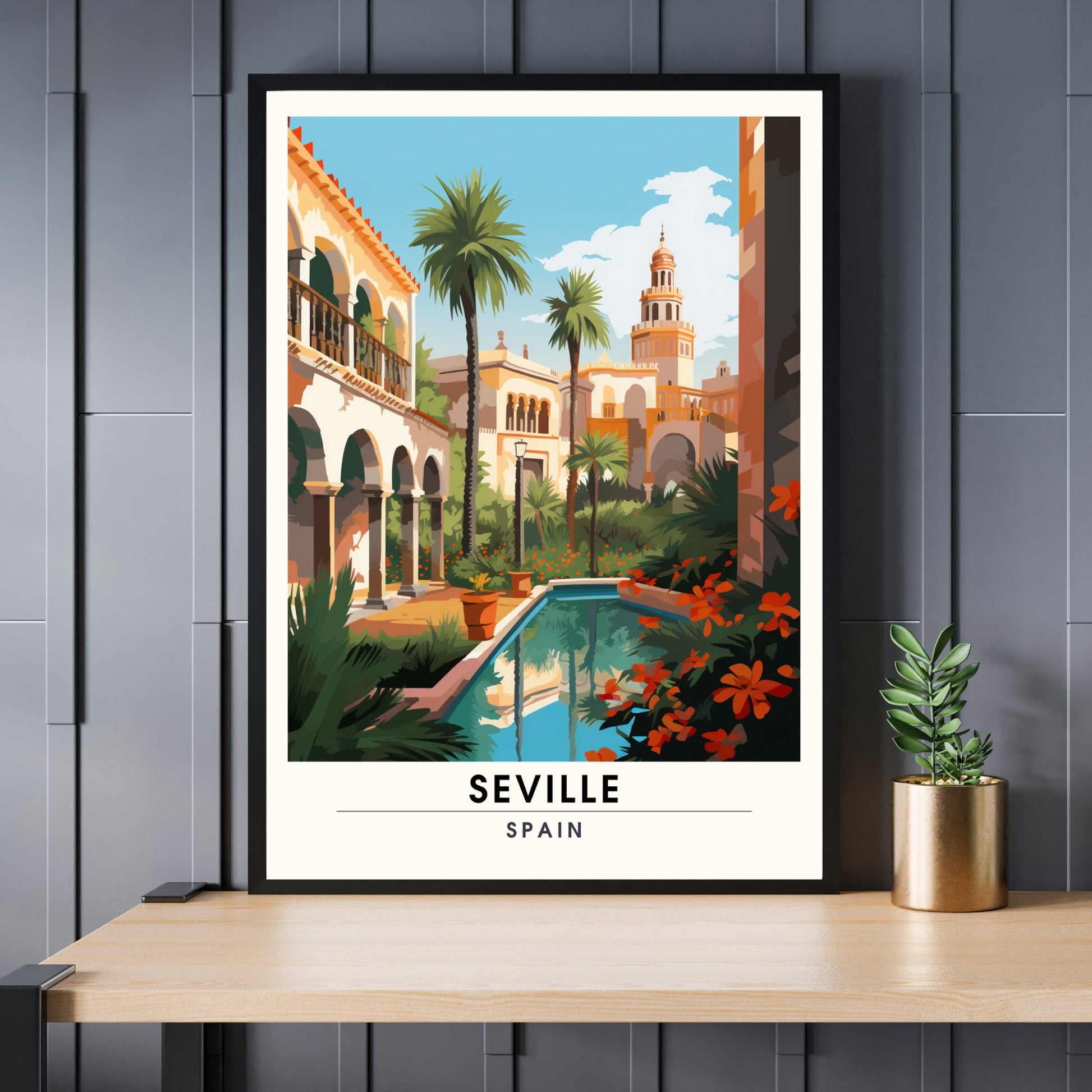 Impression Séville | Poster de voyage Séville, Espagne