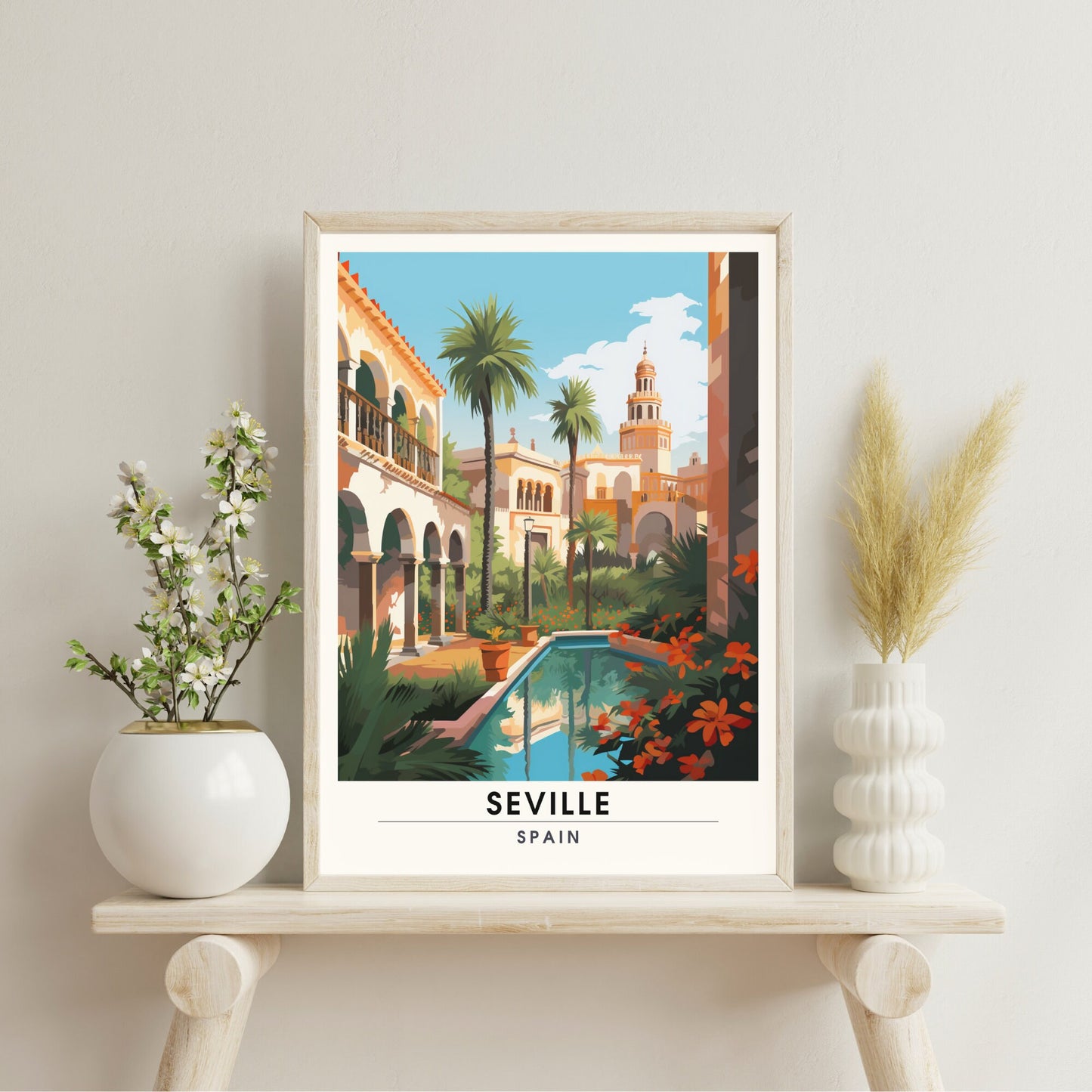 Impression Séville | Poster de voyage Séville, Espagne