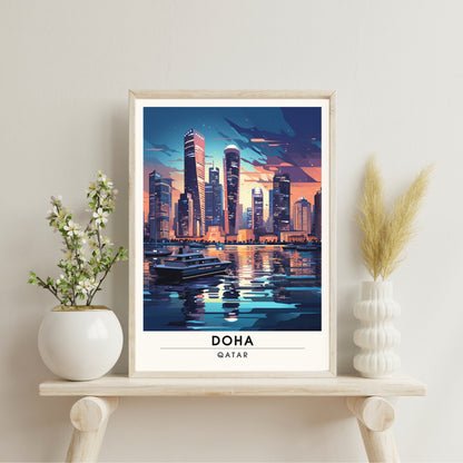 Impression Doha | impression de voyage Doha | Poster Qatar