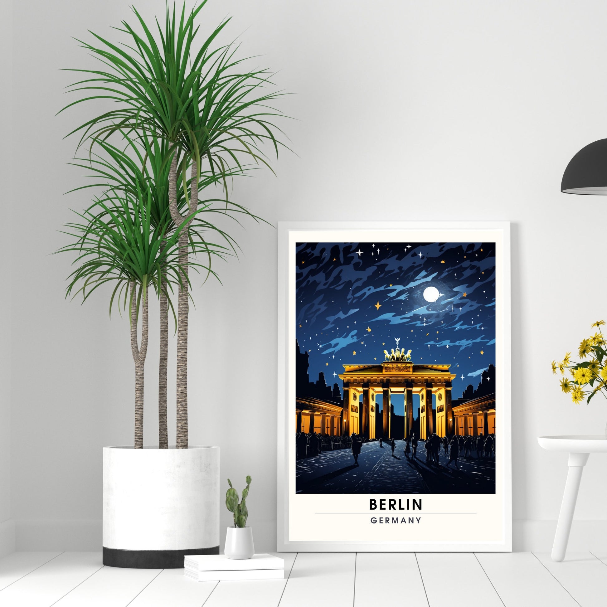 Impression Berlin | Poster de voyage Berlin, Allemagne | vue sur la Porte de Brandebourg