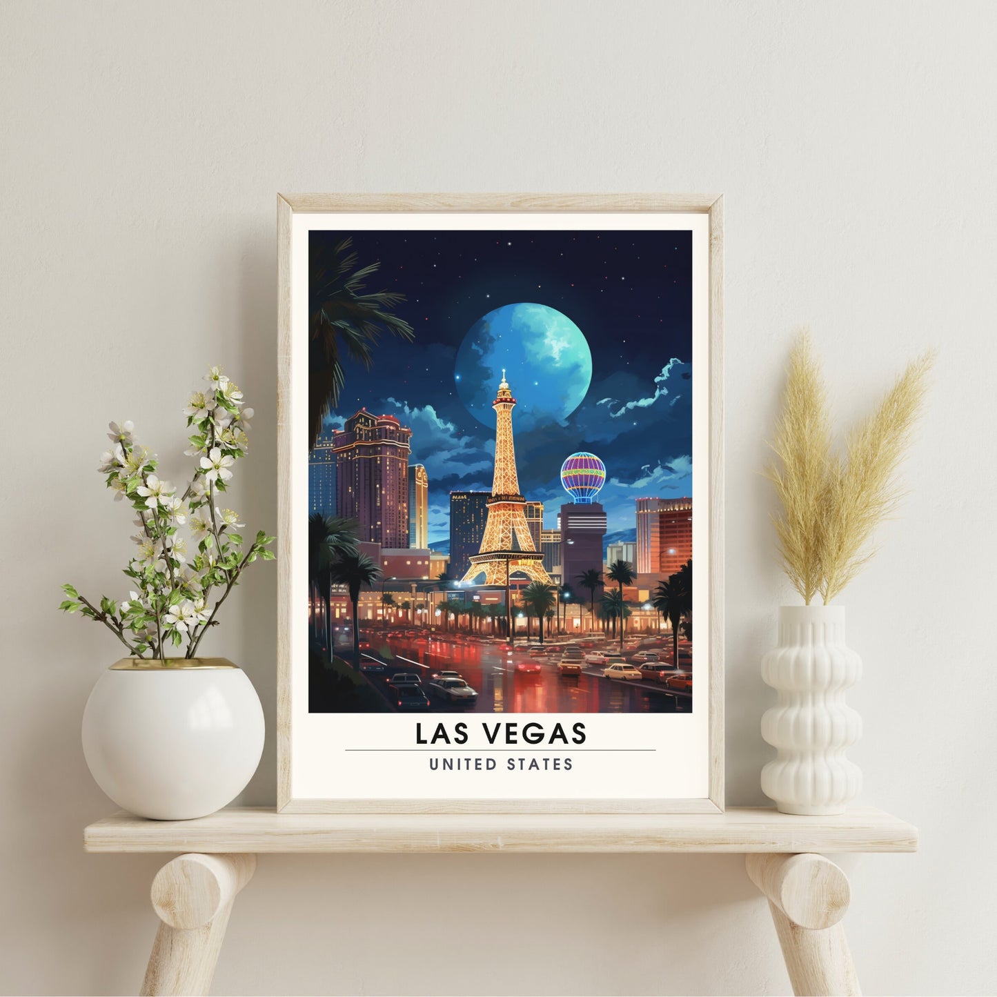 Impression Las Vegas | Poster Las Vegas la nuit