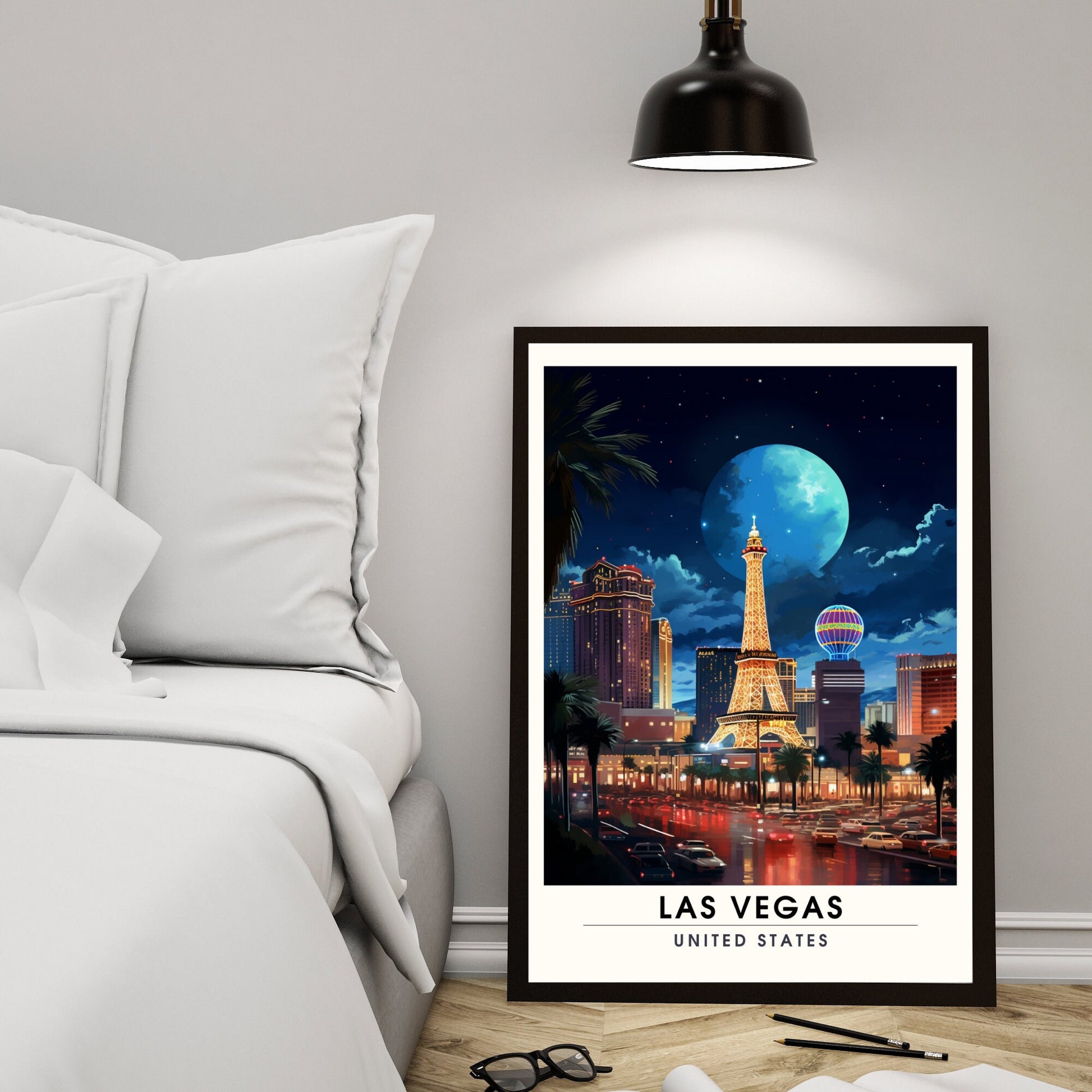 Impression Las Vegas | Poster Las Vegas la nuit