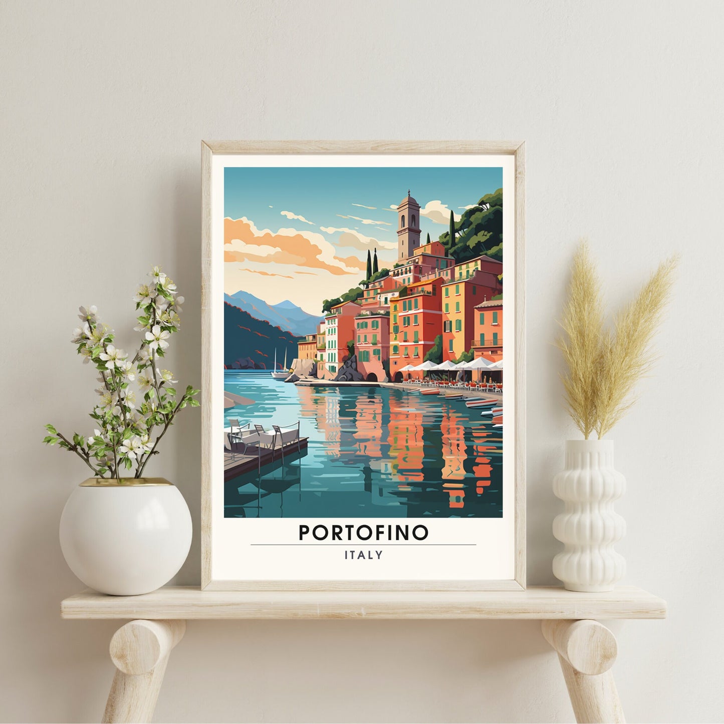 Impression Portofino | pster de voyage Portofino