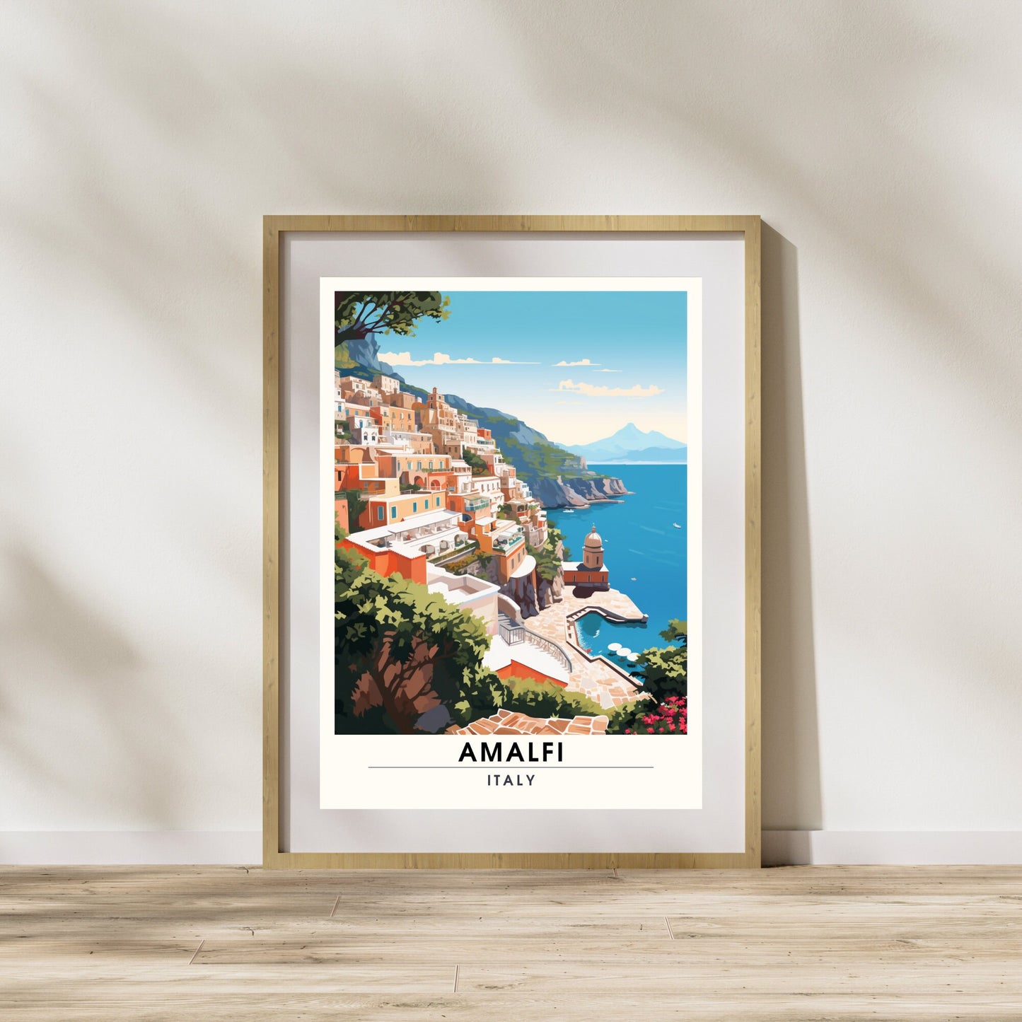 Impression Amalfi | Poster de voyage Amalfi | impression Côte amalfitaine