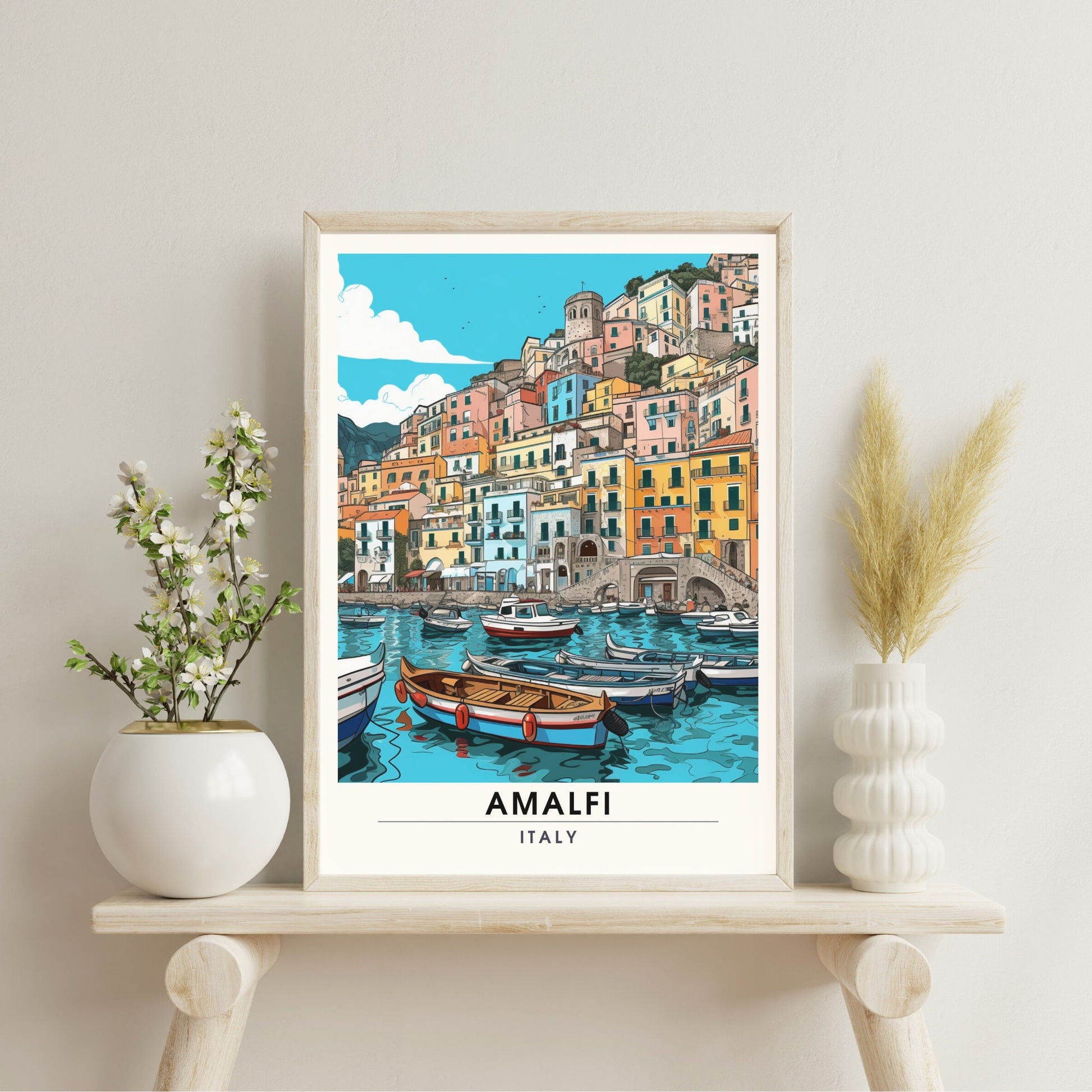 Impression Amalfi | Poster de voyage Amalfi | impression Italie