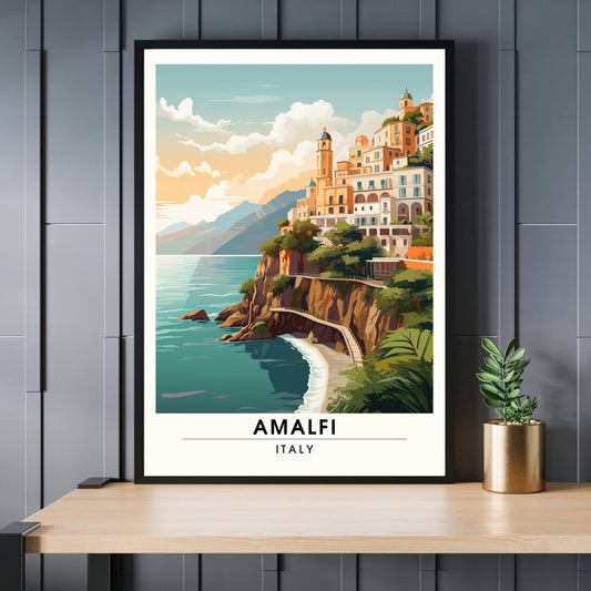 Impression Amalfi | Poster de voyage Amalfi, Italie