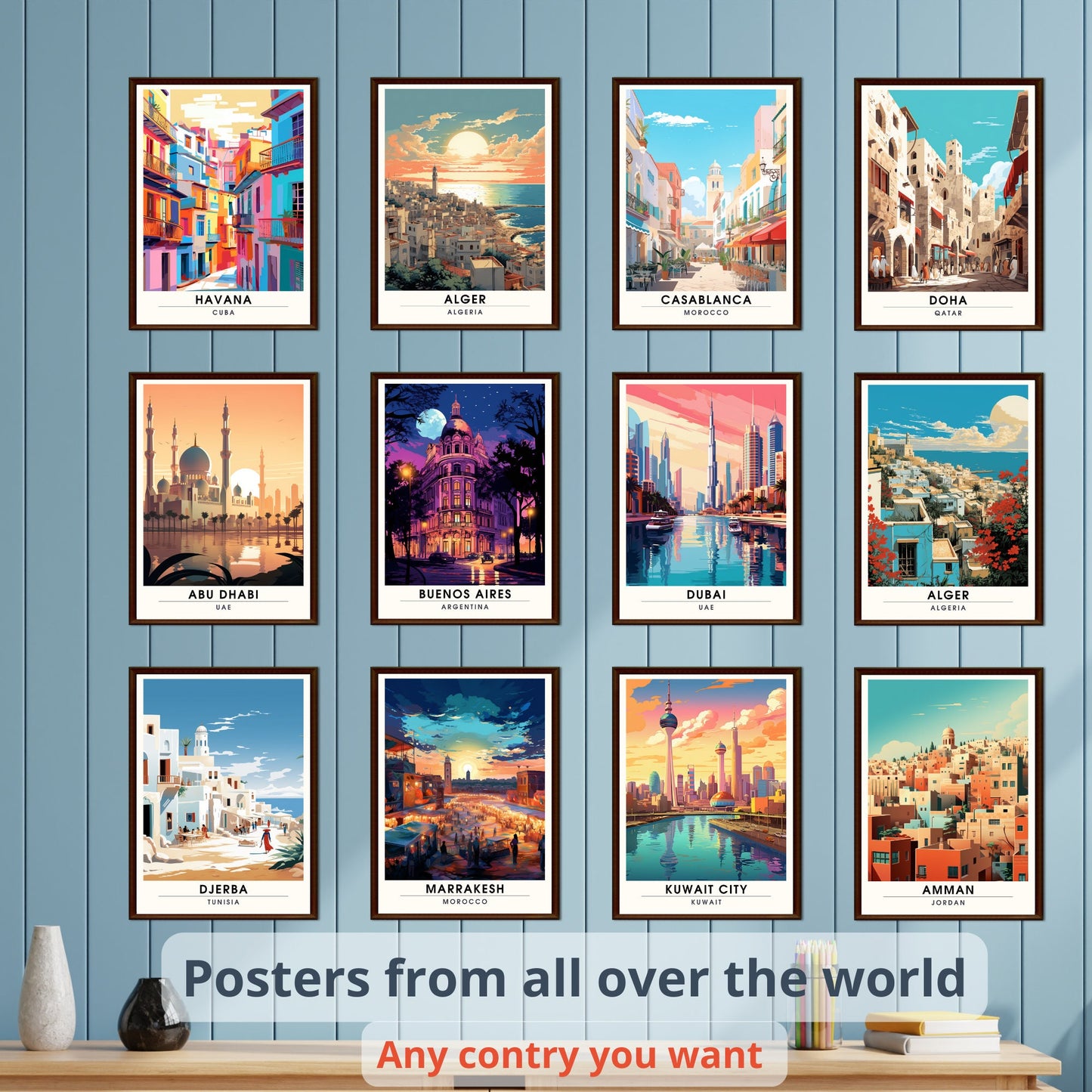 Travel prints | any 3 travel prints | set of 3 travel prints | Unique gift | travel posters | customised travel poster | Money saving