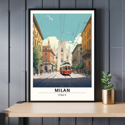 Impression Milan | Poster de voyage Milan | Duomo Milan