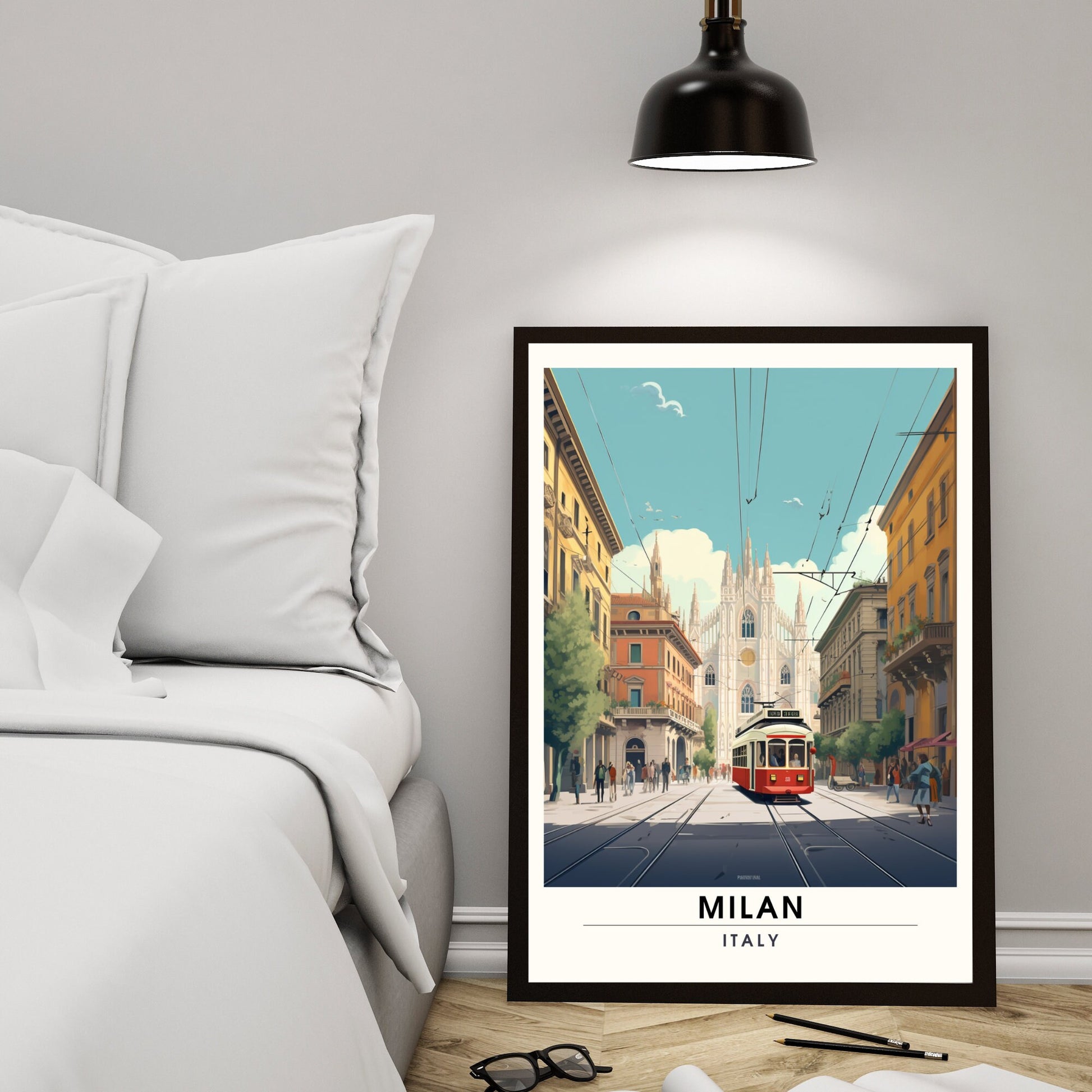 Impression Milan | Poster de voyage Milan | Duomo Milan