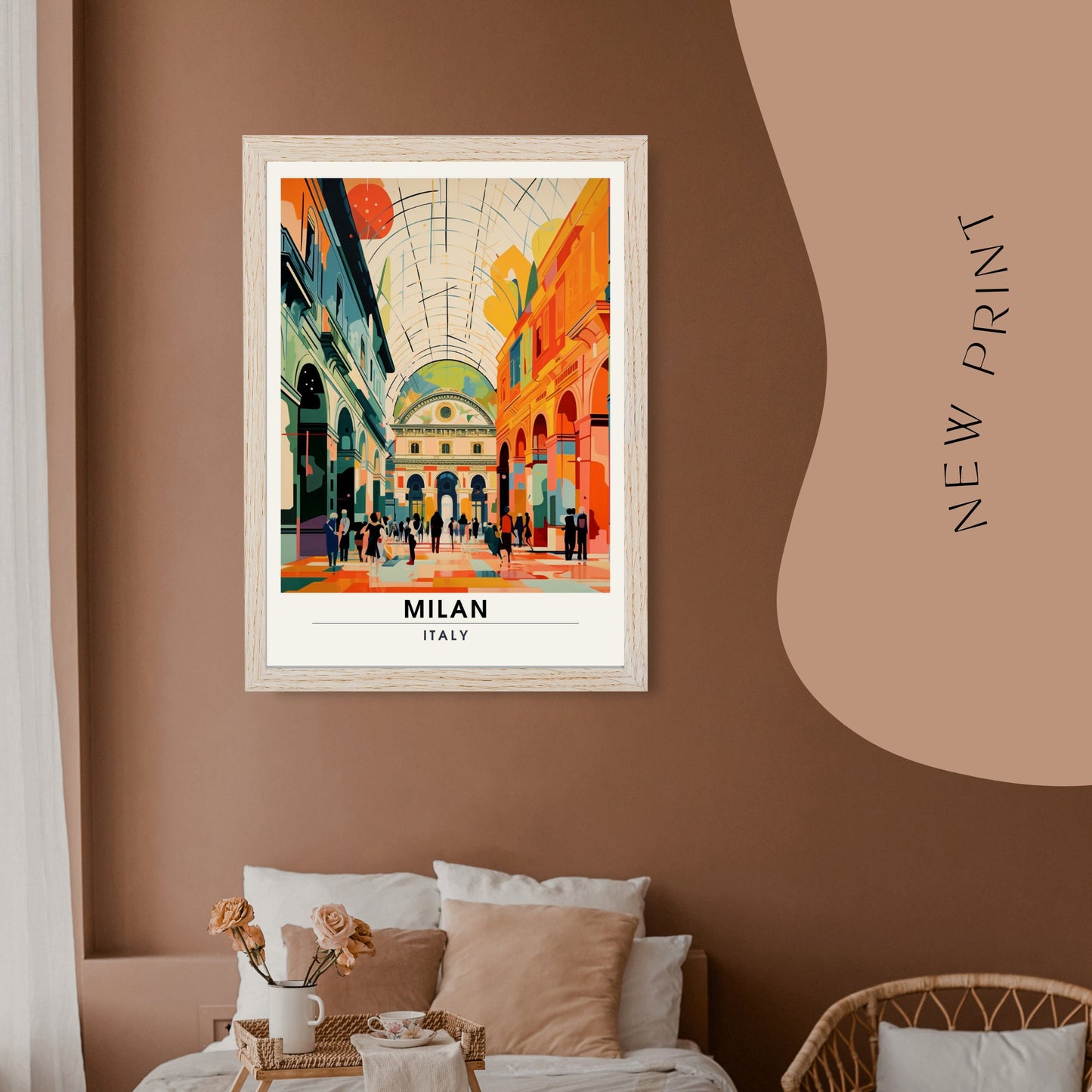 Impression Milan | Poster de voyage Milan | Galleria Vittorio Emanuele II