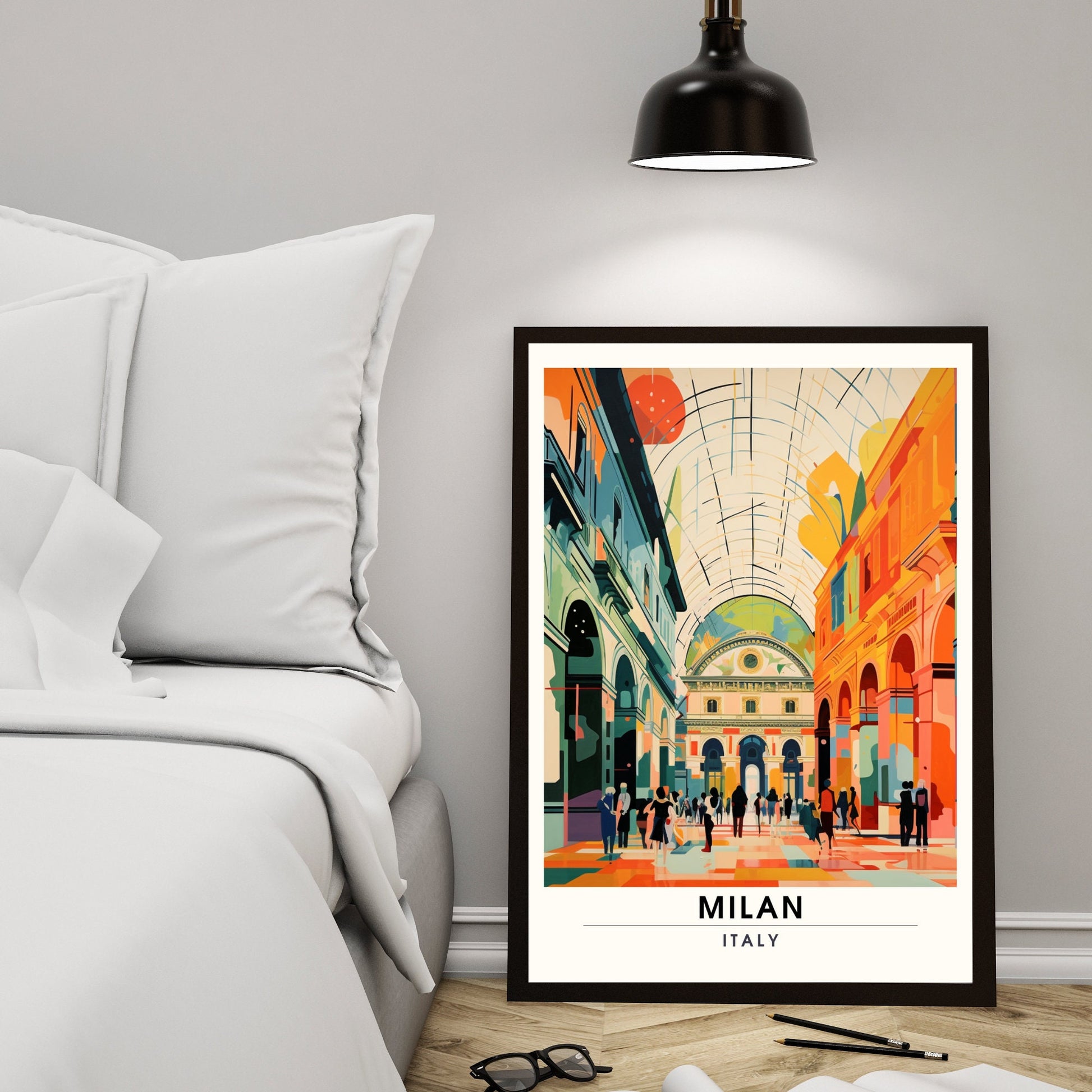 Impression Milan | Poster de voyage Milan | Galleria Vittorio Emanuele II