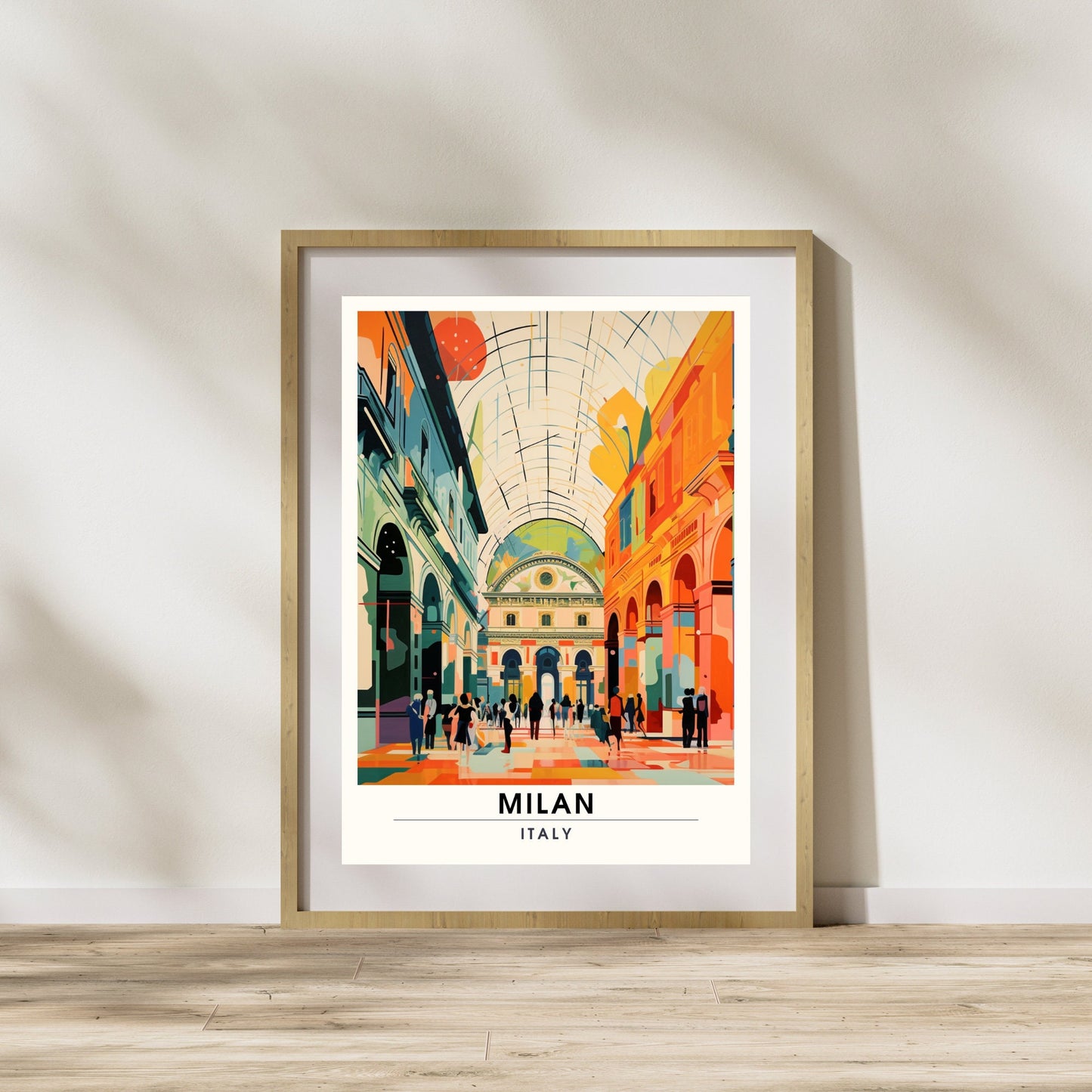 Impression Milan | Poster de voyage Milan | Galleria Vittorio Emanuele II