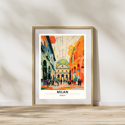 Impression Milan | Poster de voyage Milan | Galleria Vittorio Emanuele II