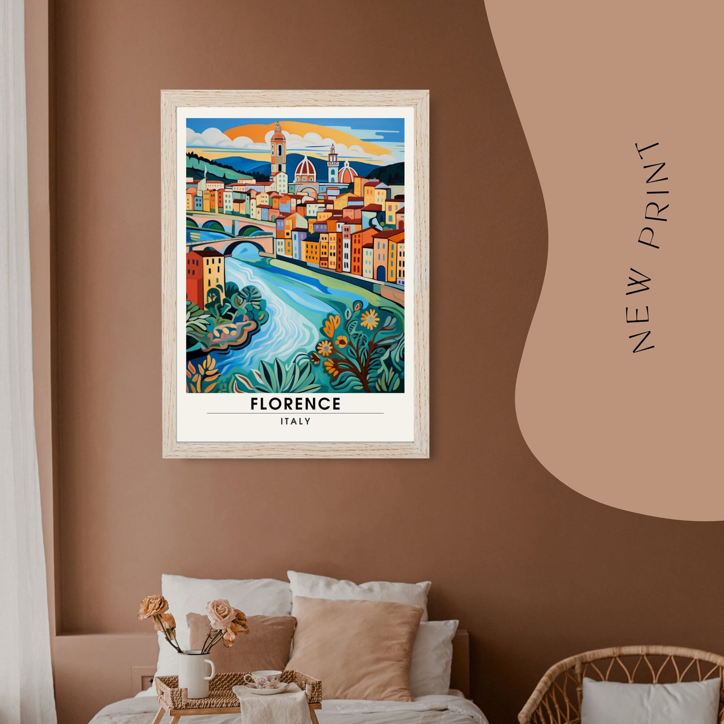 Impression Florence | poster de voyage Italie