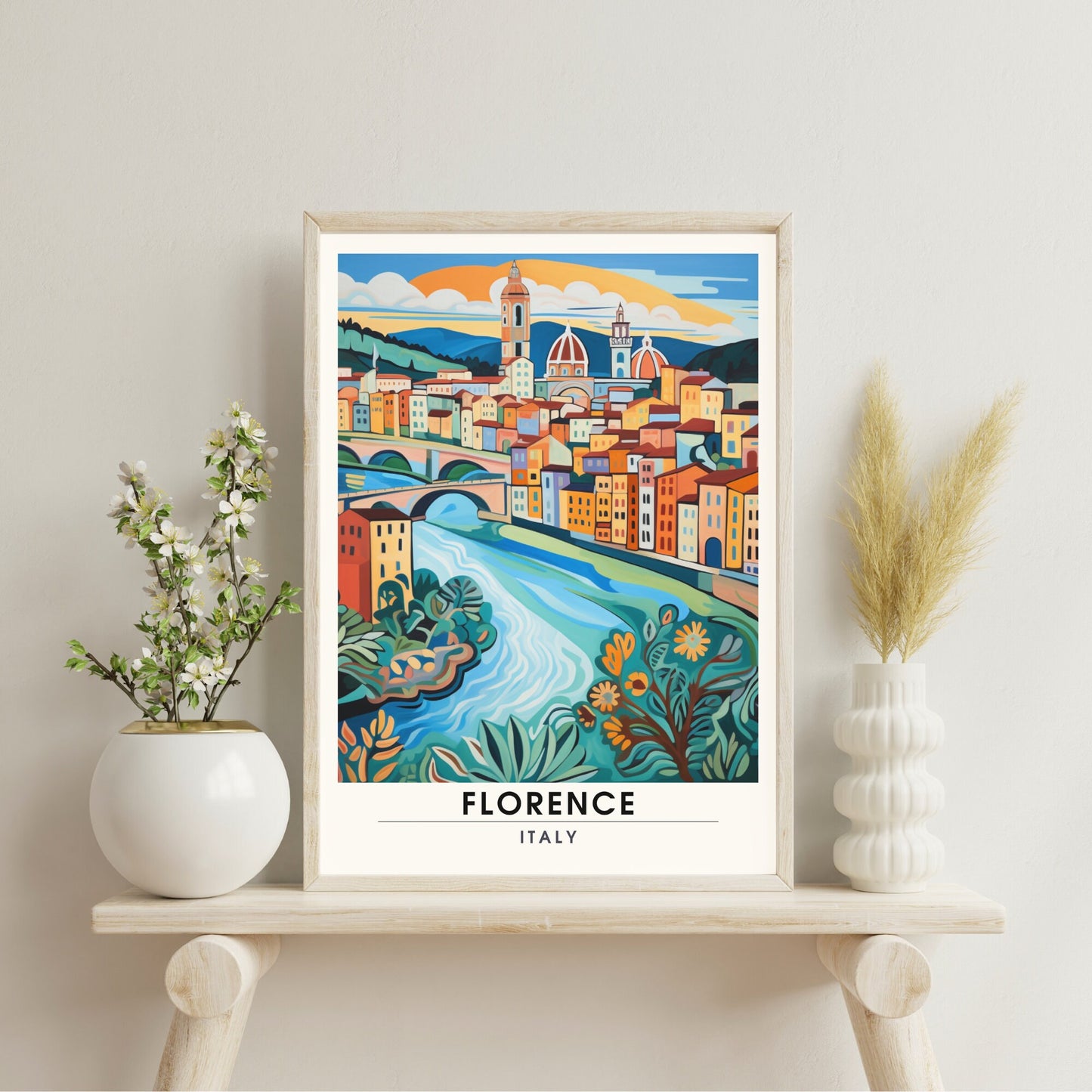 Impression Florence | poster de voyage Italie