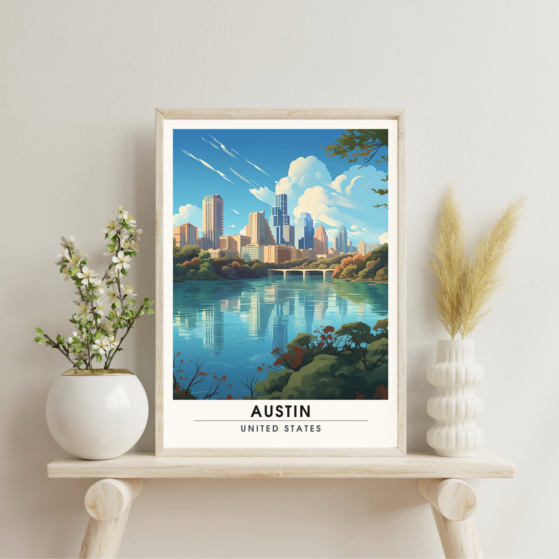 Impression Austin | Impression de voyage Austin | Poster Texas