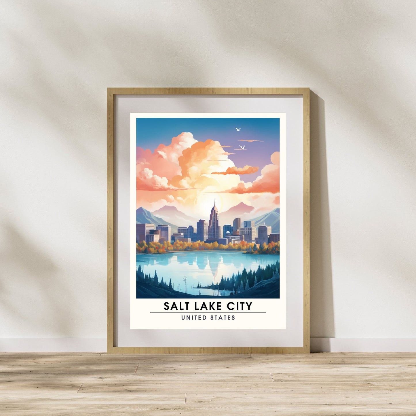 Impression Salt Lake City | Impression de voyage Salt Lake City | Poster Utah