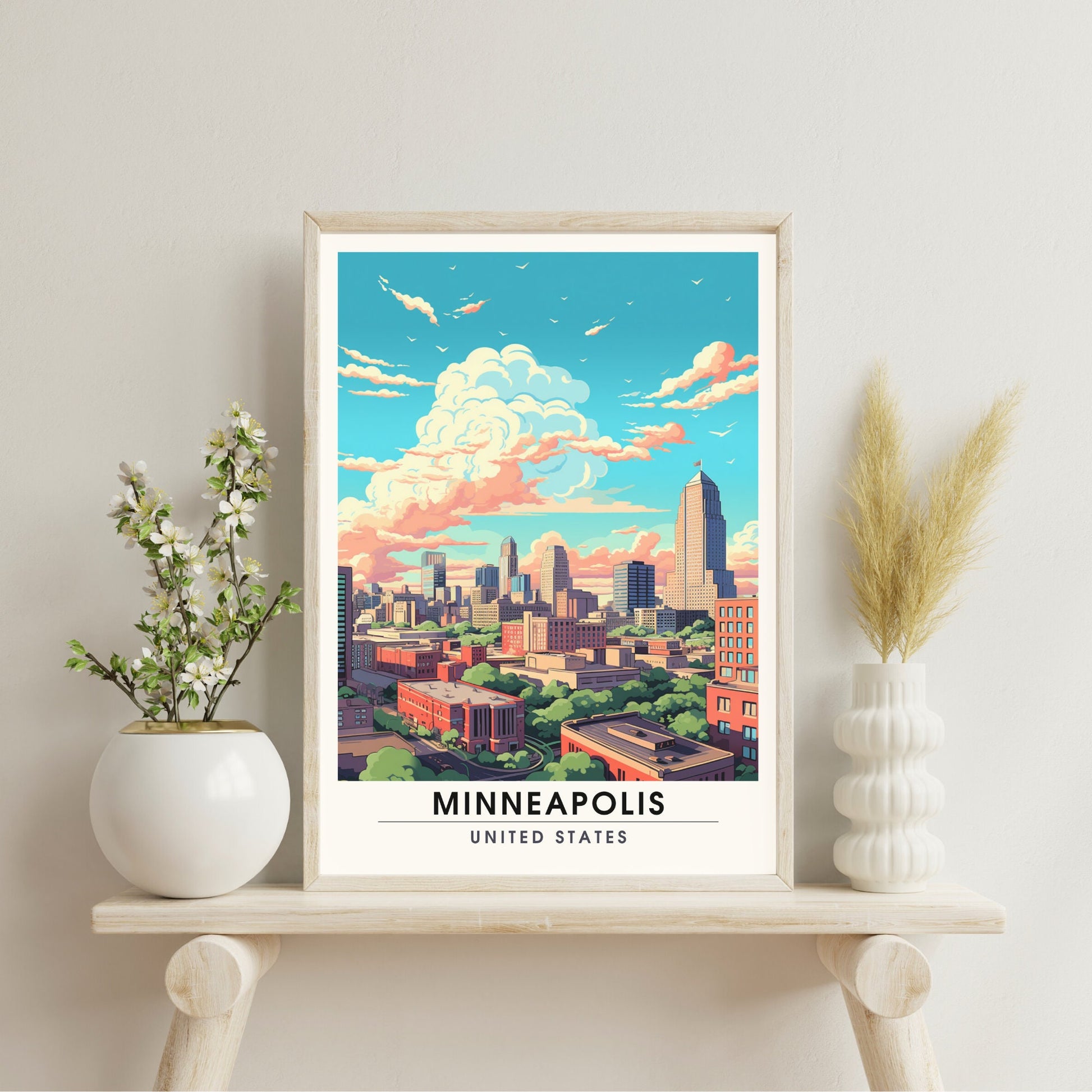 Impression Minneapolis | Impression de voyage Minneapolis | Poster Minnesota