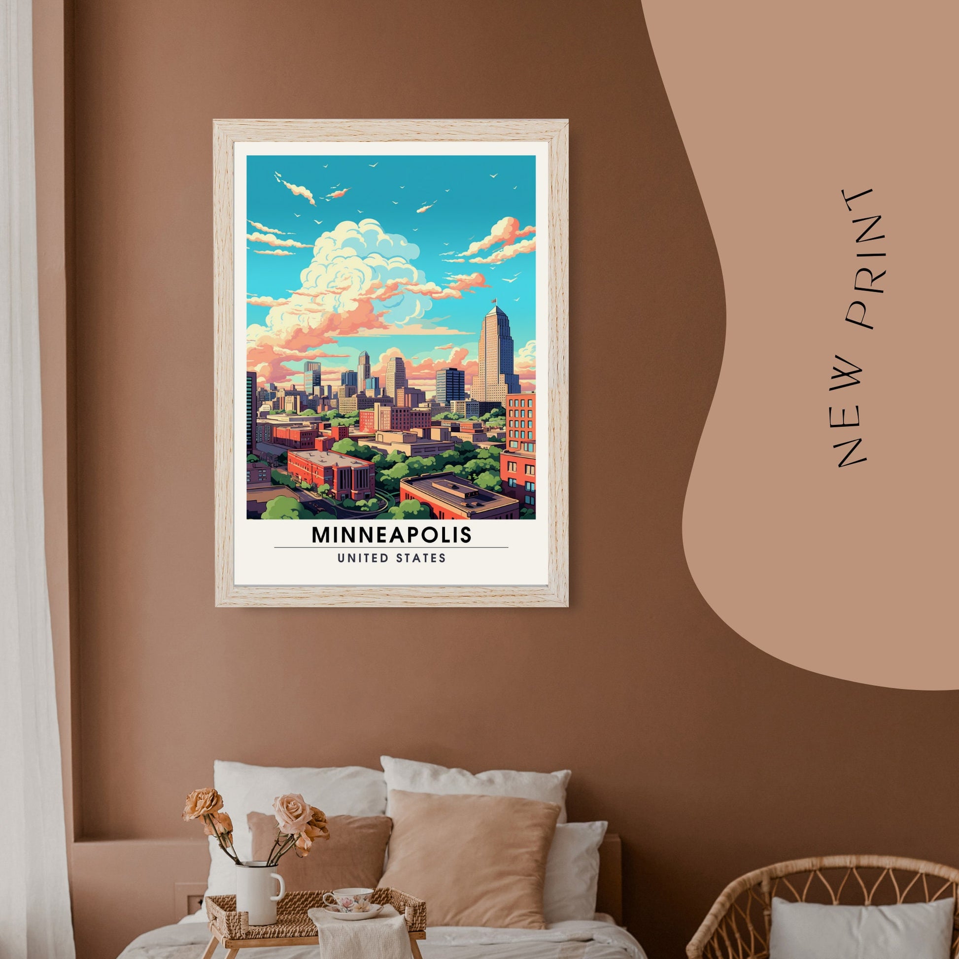 Impression Minneapolis | Impression de voyage Minneapolis | Poster Minnesota