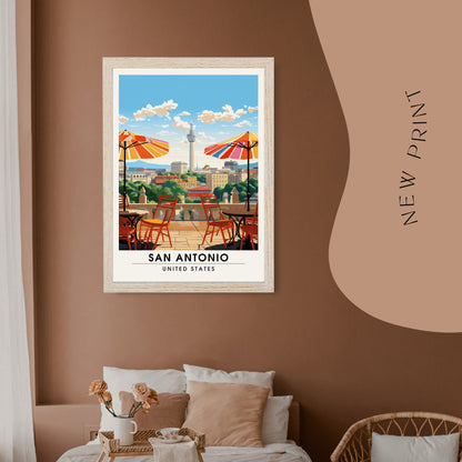 Impression San Antonio | Impression de voyage San Antonio | Poster Texas