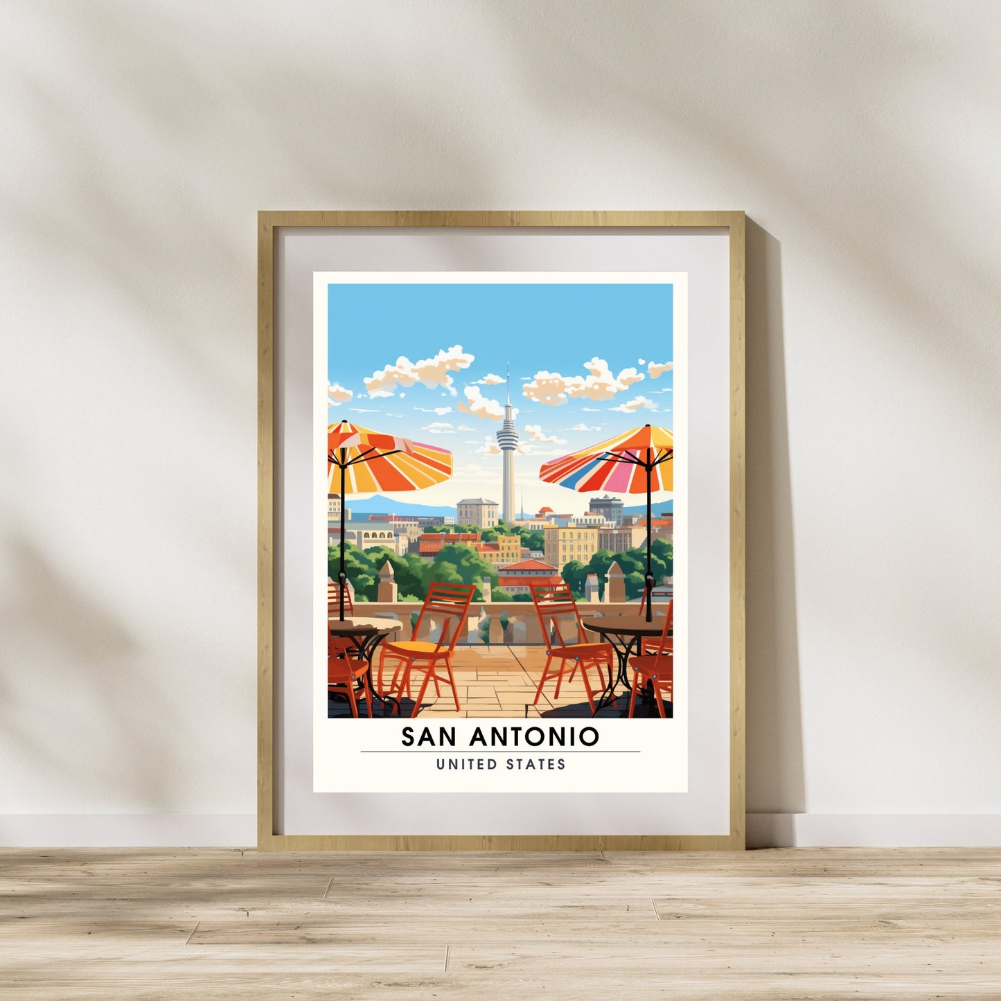 Impression San Antonio | Impression de voyage San Antonio | Poster Texas