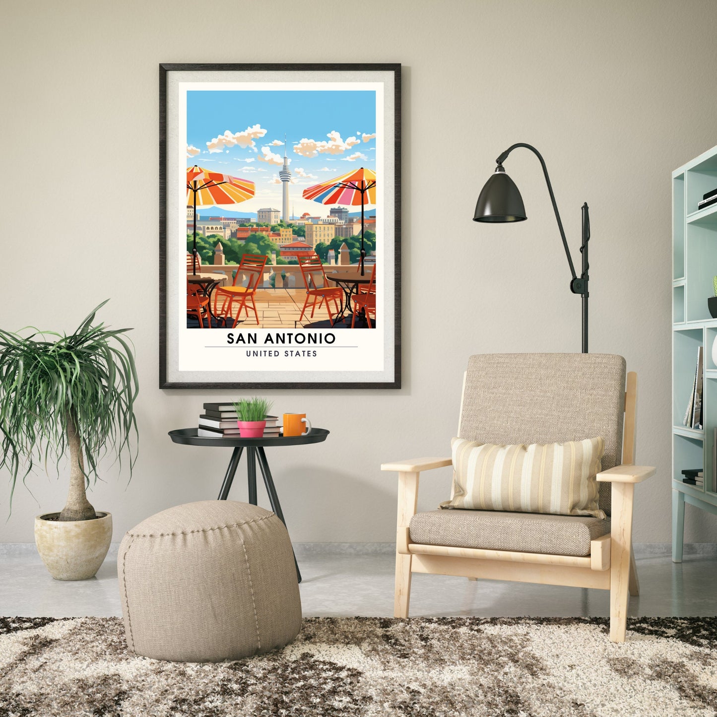 Impression San Antonio | Impression de voyage San Antonio | Poster Texas