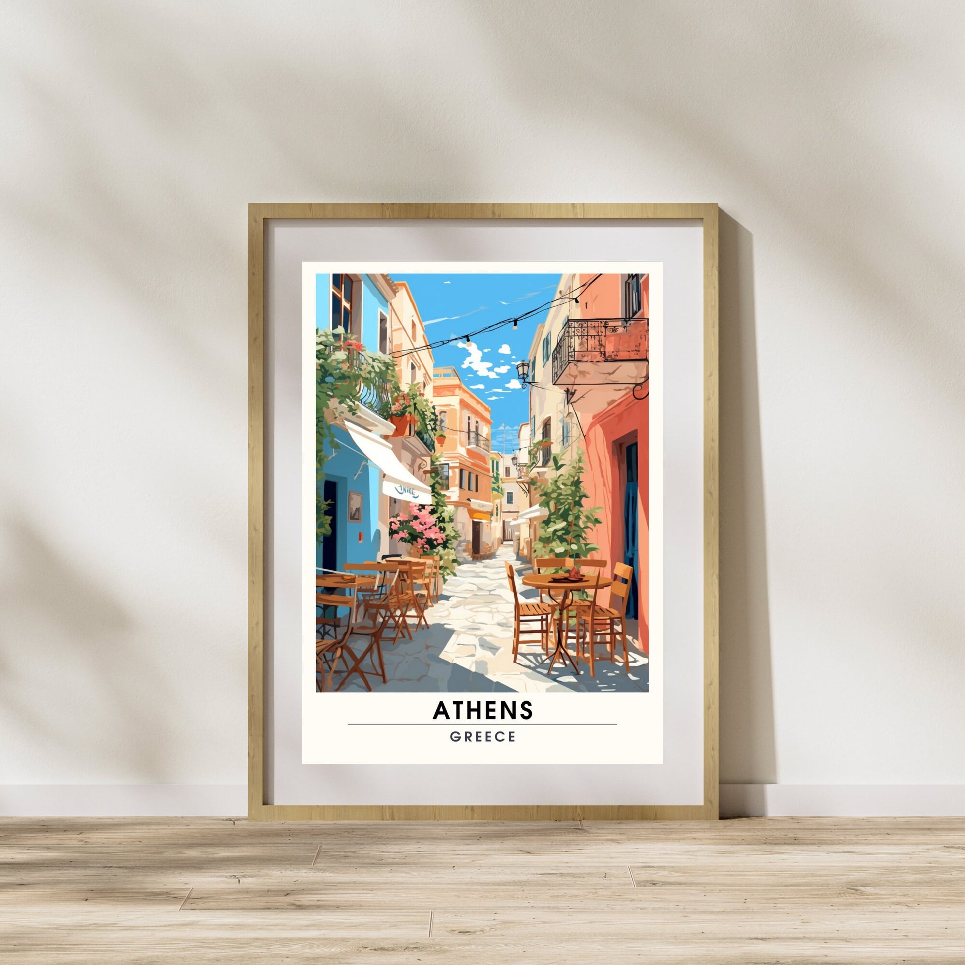 Impression Athènes | Poster de voyage Athènes, Grèce