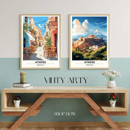 Impression Athènes | Affiche de voyage Athènes