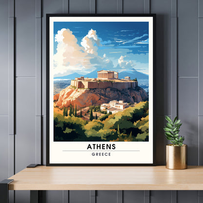 Impression Athènes | Affiche de voyage Athènes