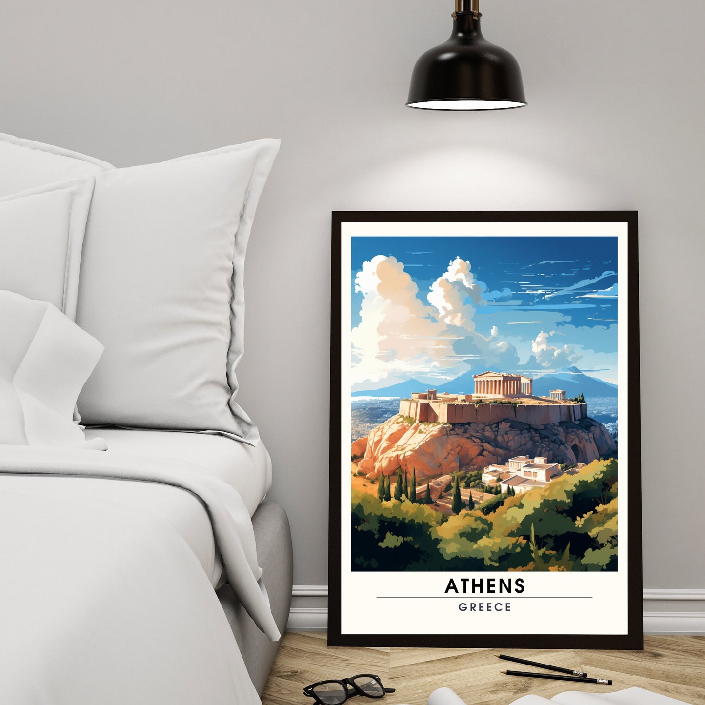 Impression Athènes | Affiche de voyage Athènes