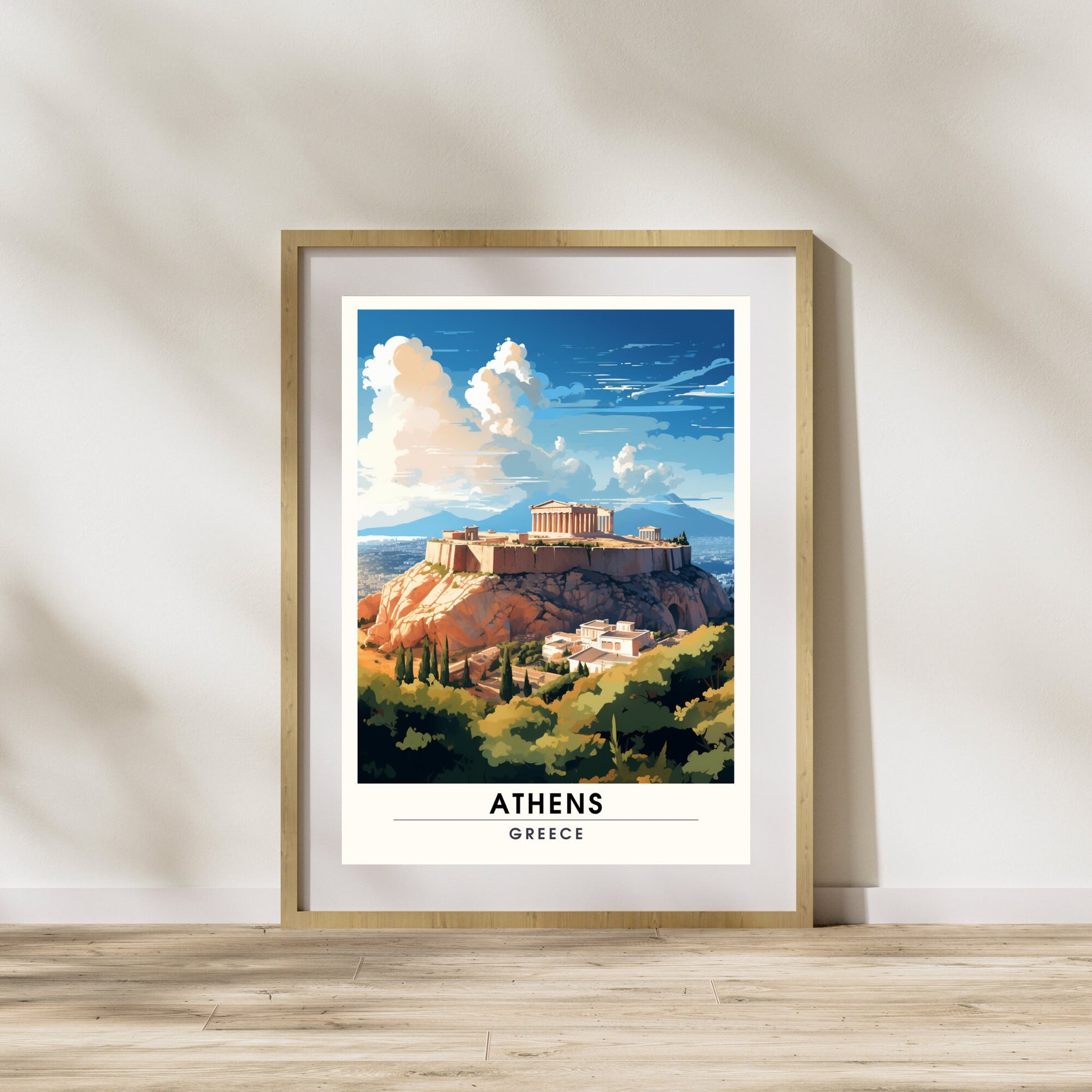 Impression Athènes | Affiche de voyage Athènes