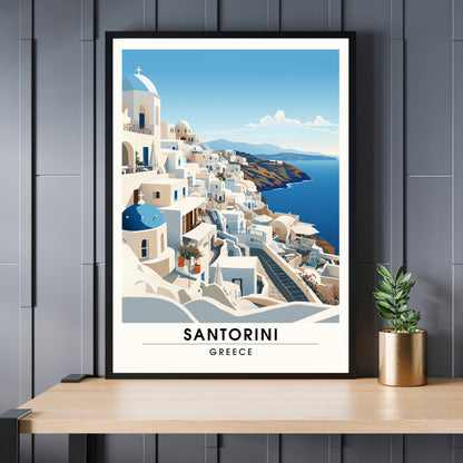 Impression Santorin | Affiche de voyage Santorin | Affiche de voyage Grèce