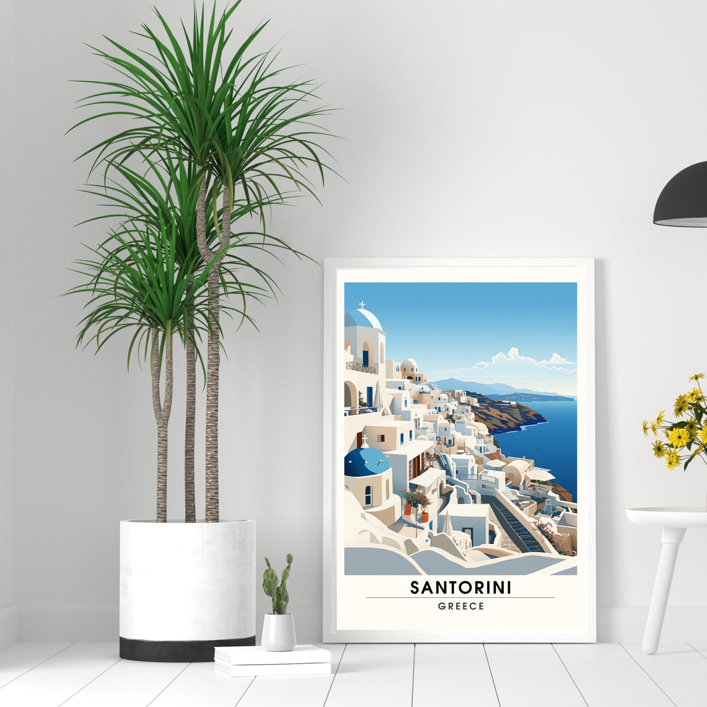 Impression Santorin | Affiche de voyage Santorin | Affiche de voyage Grèce