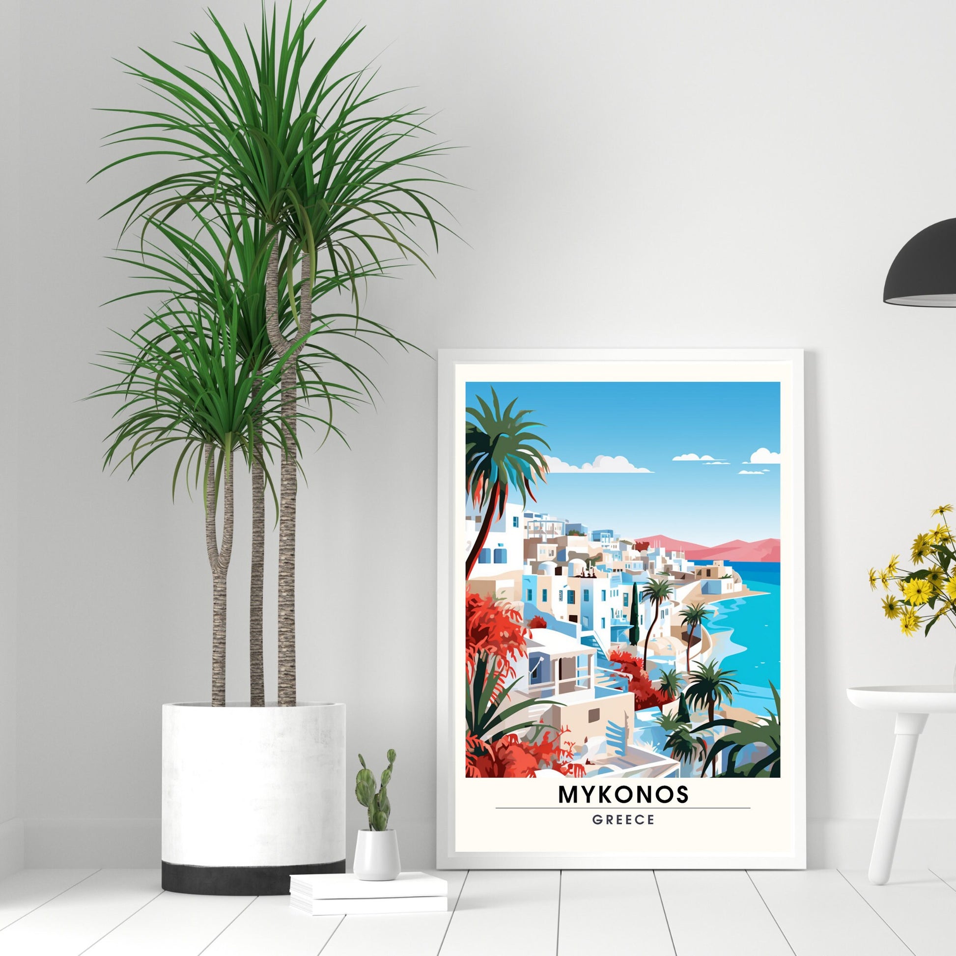 Impression Mykonos | Poster de voyage Mykonos | Grèce